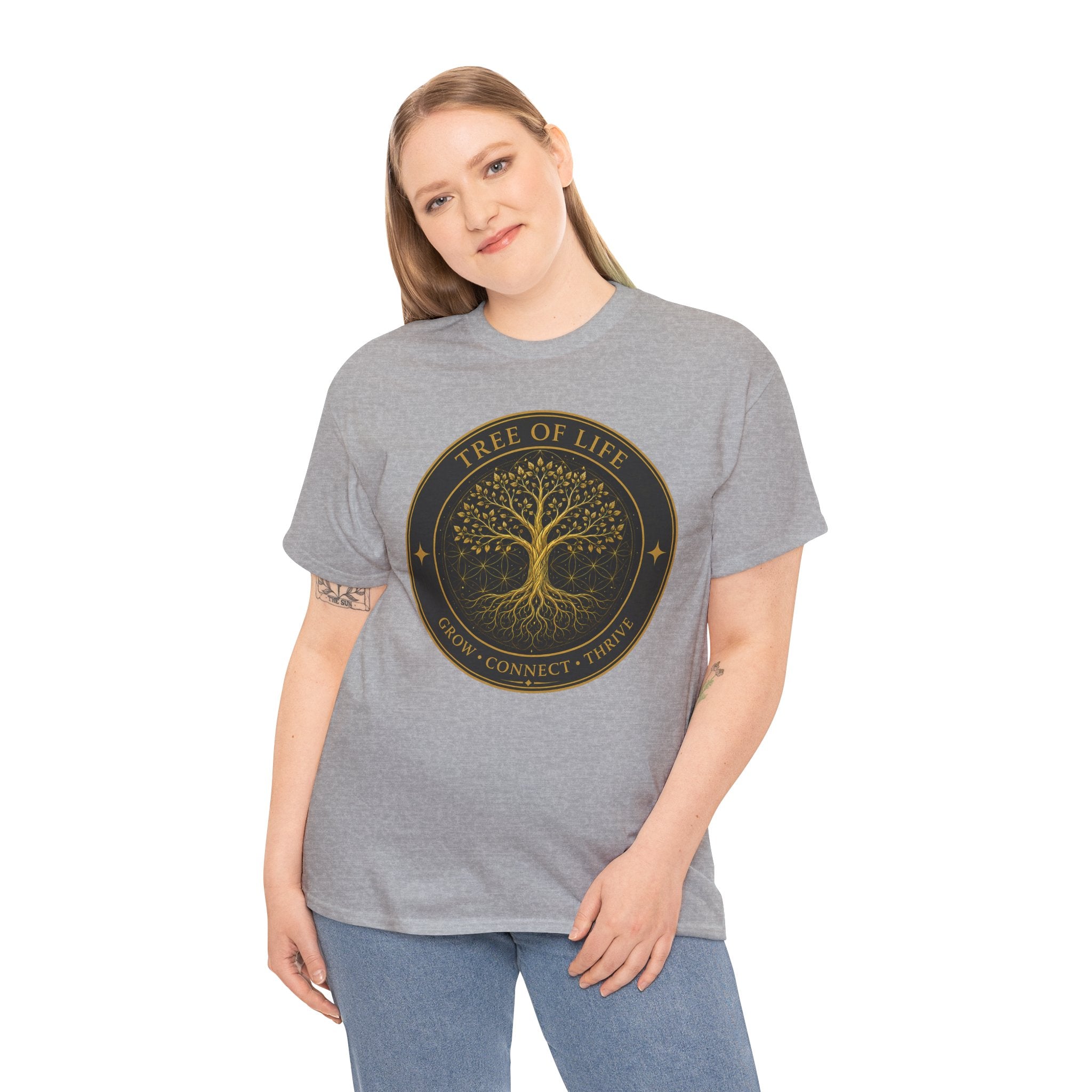 Tree of Life T-Shirt – Sacred Geometry Flower of Life Graphic Tee