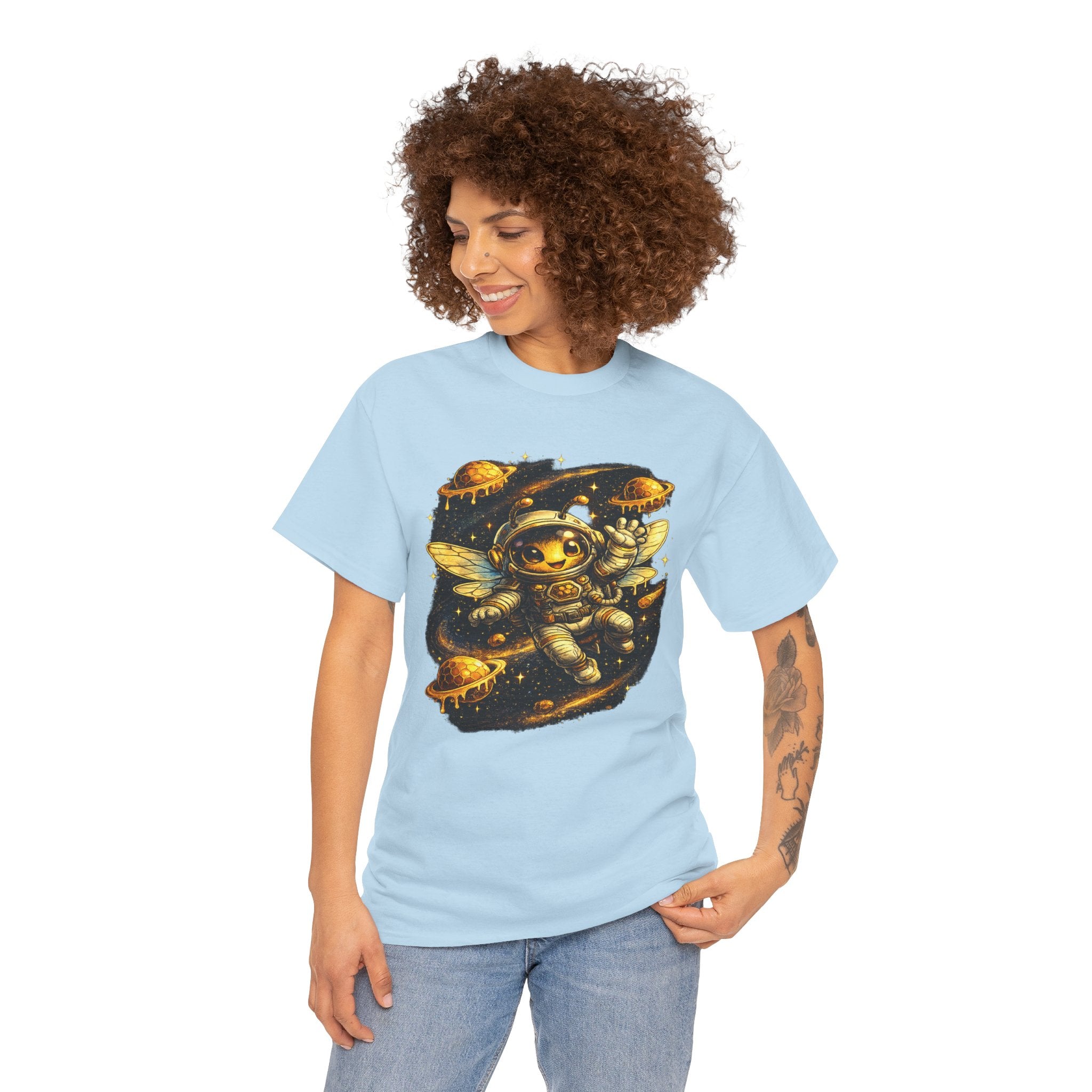 Astronaut Bee T Shirt – Cute Space Bee Graphic Tee for Sci Fi & Nature Lovers