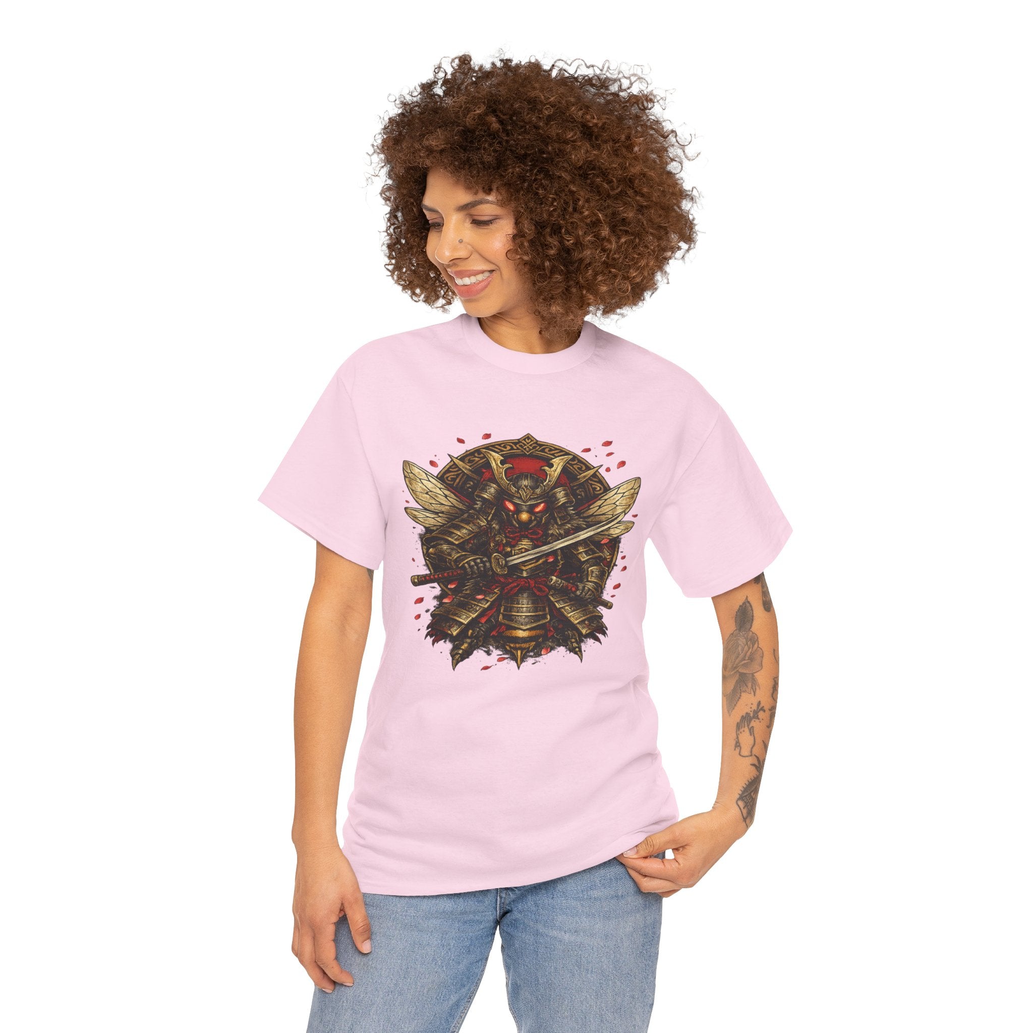 Samurai Bee T Shirt – Japanese Warrior Bee Graphic Tee