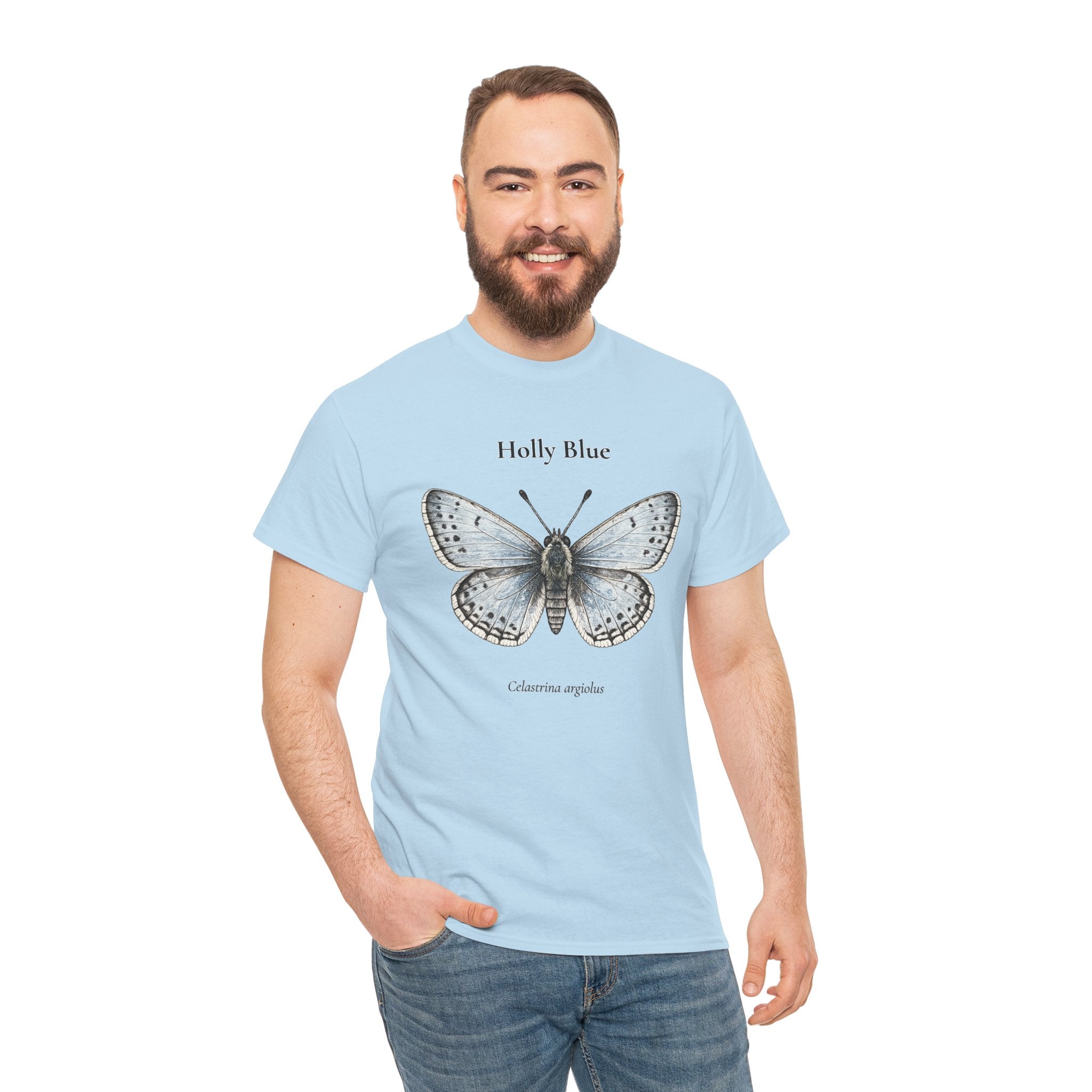 Holly Blue Butterfly Graphic T-Shirt | WildOrbit