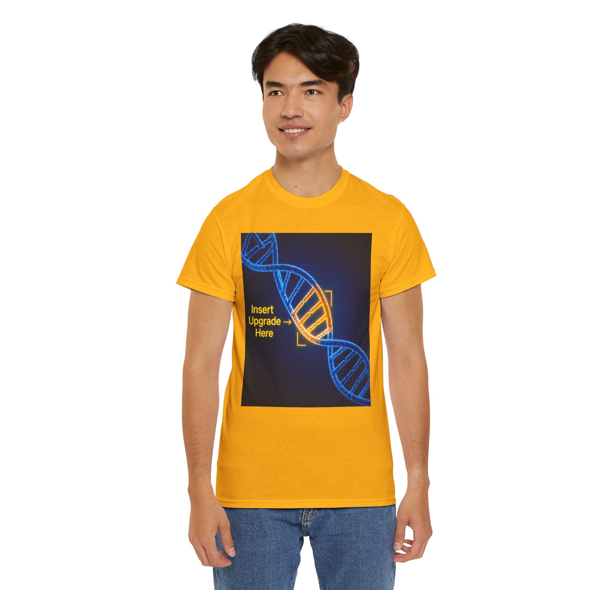 DNA Helix Graphic T Shirt – Insert Upgrade Here Ancient Alien Science Tee