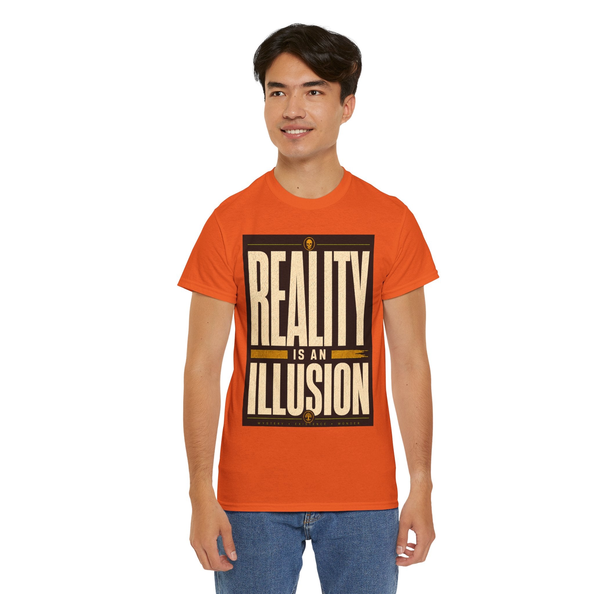 Reality Is An Illusion T Shirt – Philosophical Quote Graphic Tee for Thinkers and Minimalist Streetwear