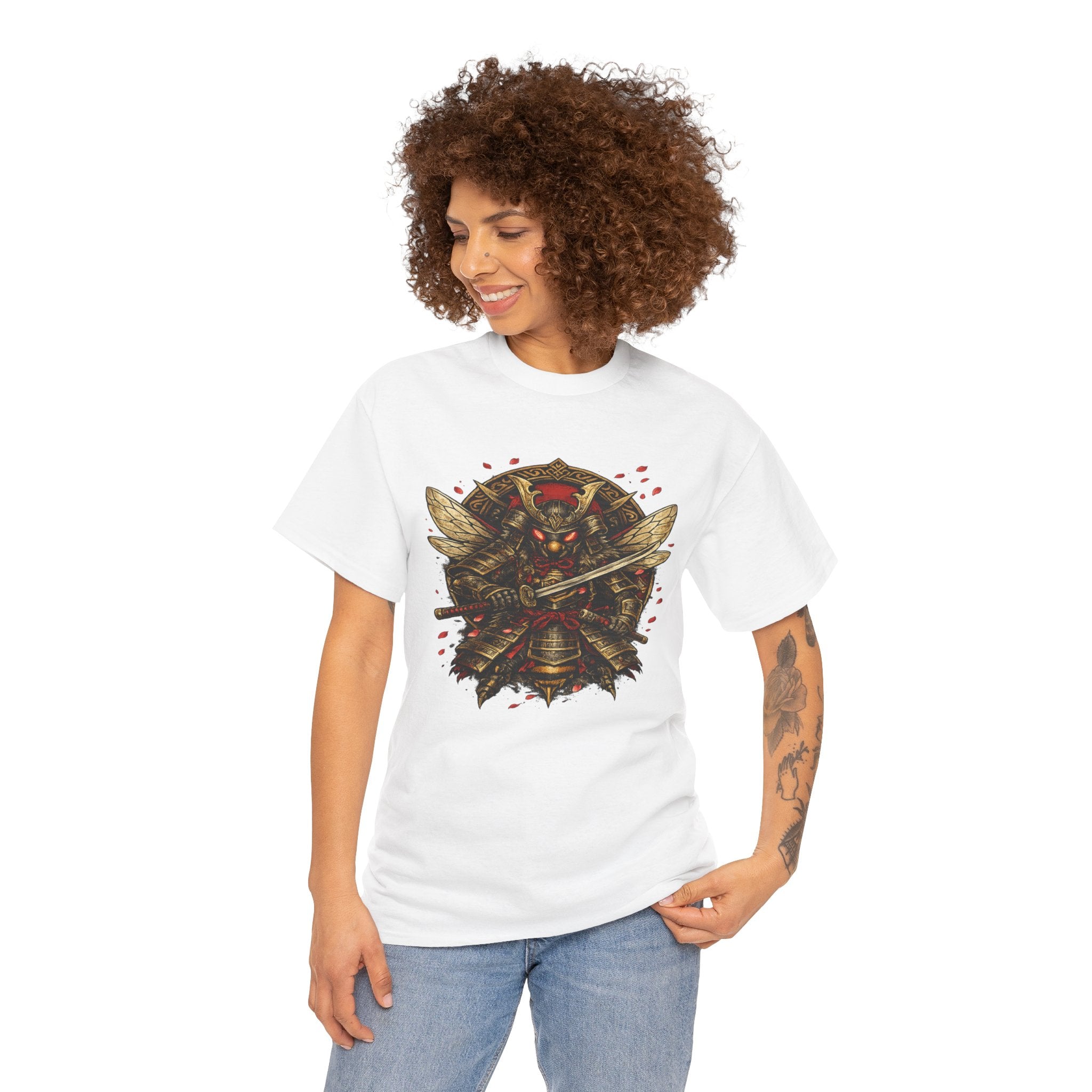 Samurai Bee T Shirt – Japanese Warrior Bee Graphic Tee