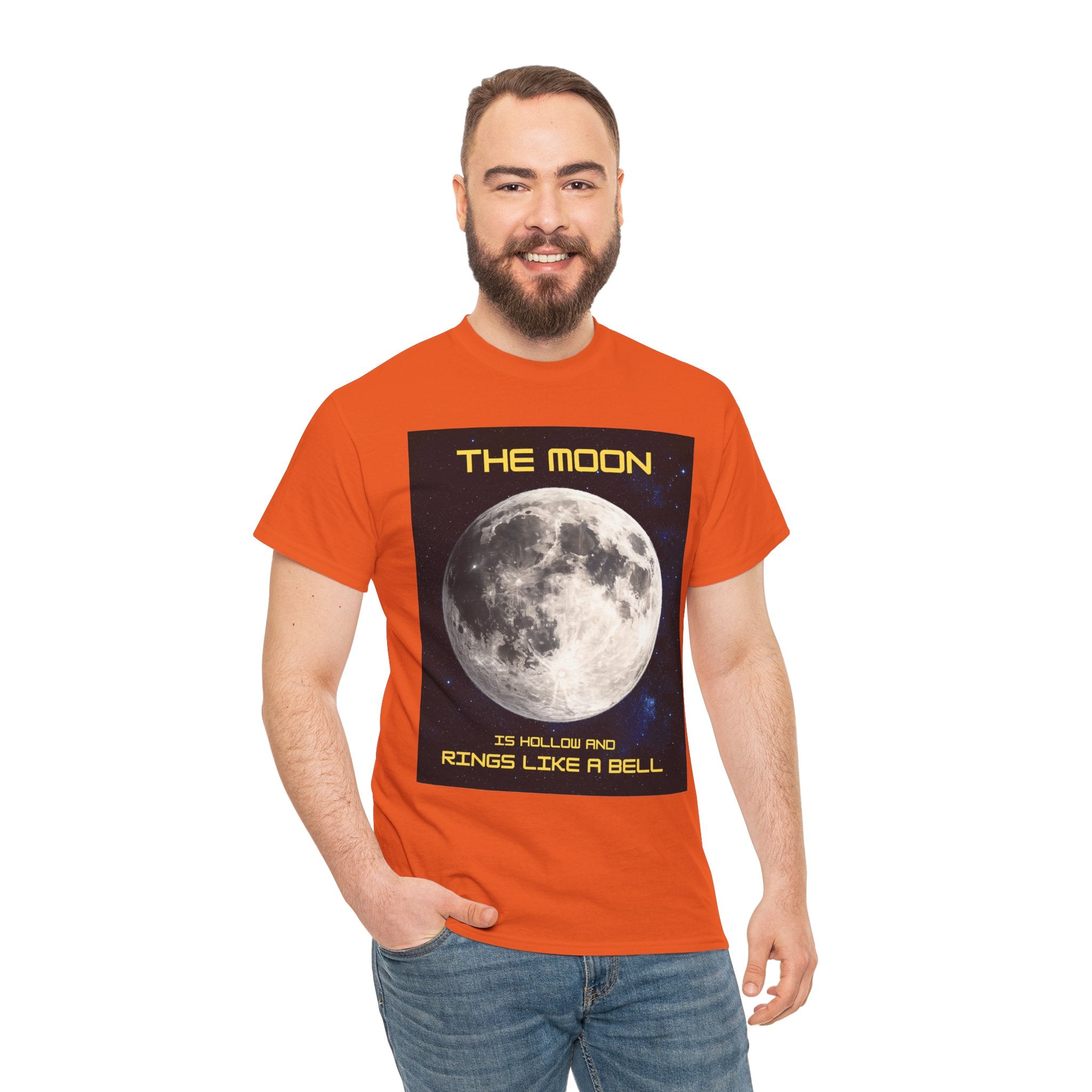 The Moon Is Hollow and Rings Like a Bell T-Shirt – Ancient Aliens Moon Theory Sci-Fi Graphic Tee