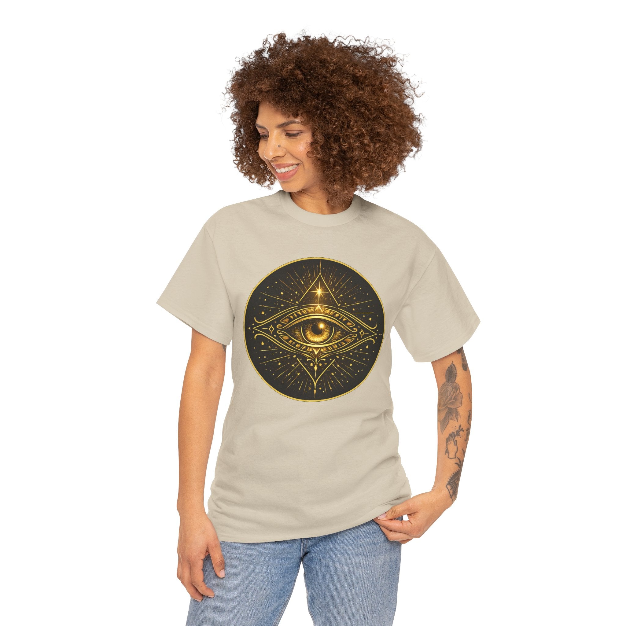 Awaken Your Third Eye Illustration T-Shirt – Mystical All Seeing Eye Graphic Tee