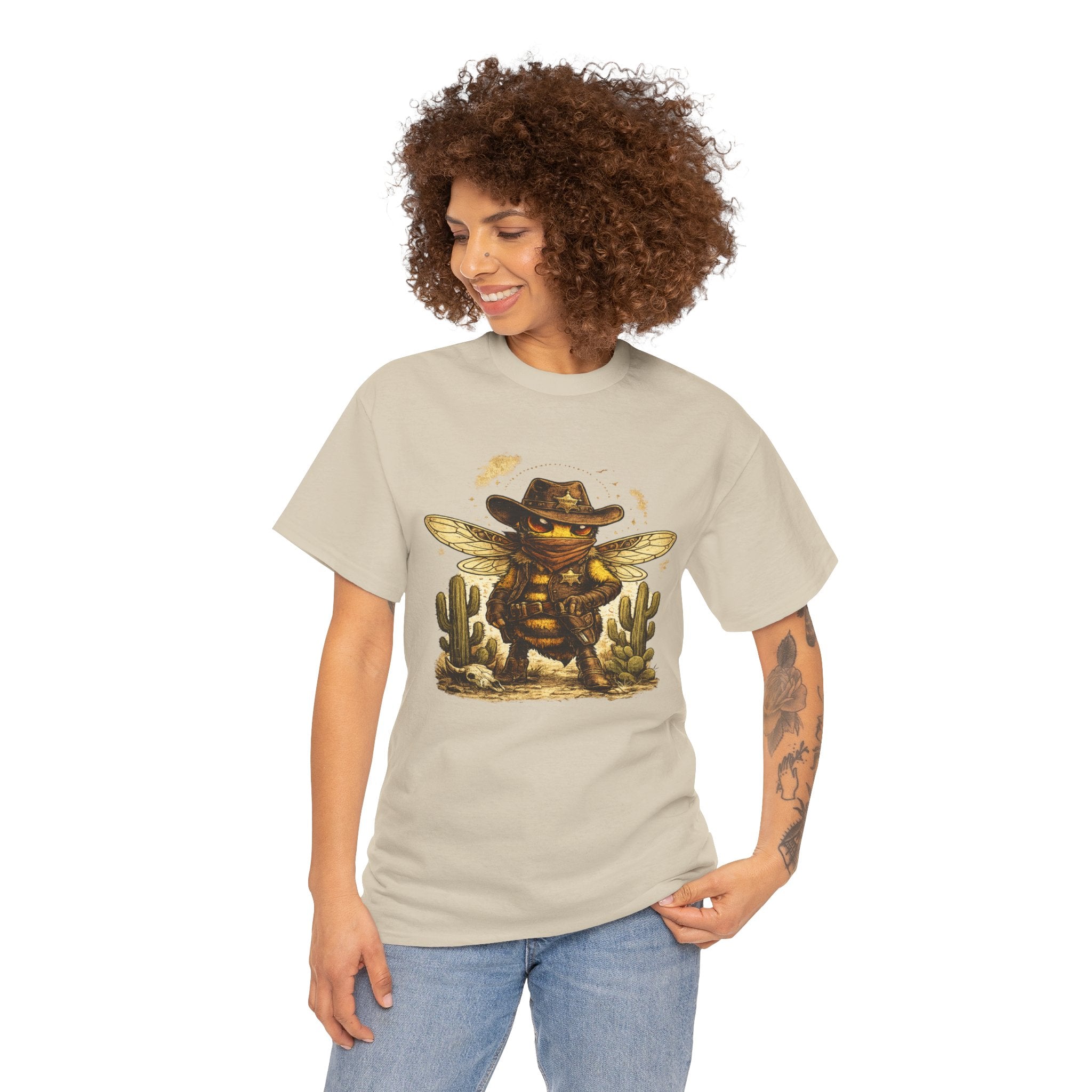 Cowboy Bee T Shirt – Western Desert Bumblebee Graphic Tee