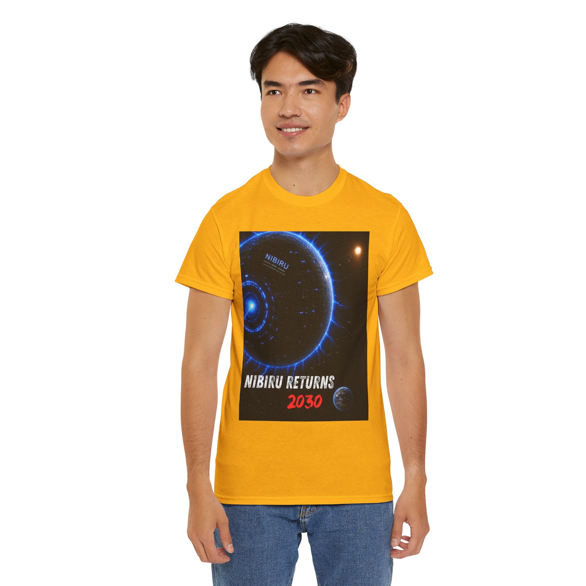 Nibiru Returns 2030 T Shirt – Ancient Sumerian Prophecy Alien Planet Graphic Tee