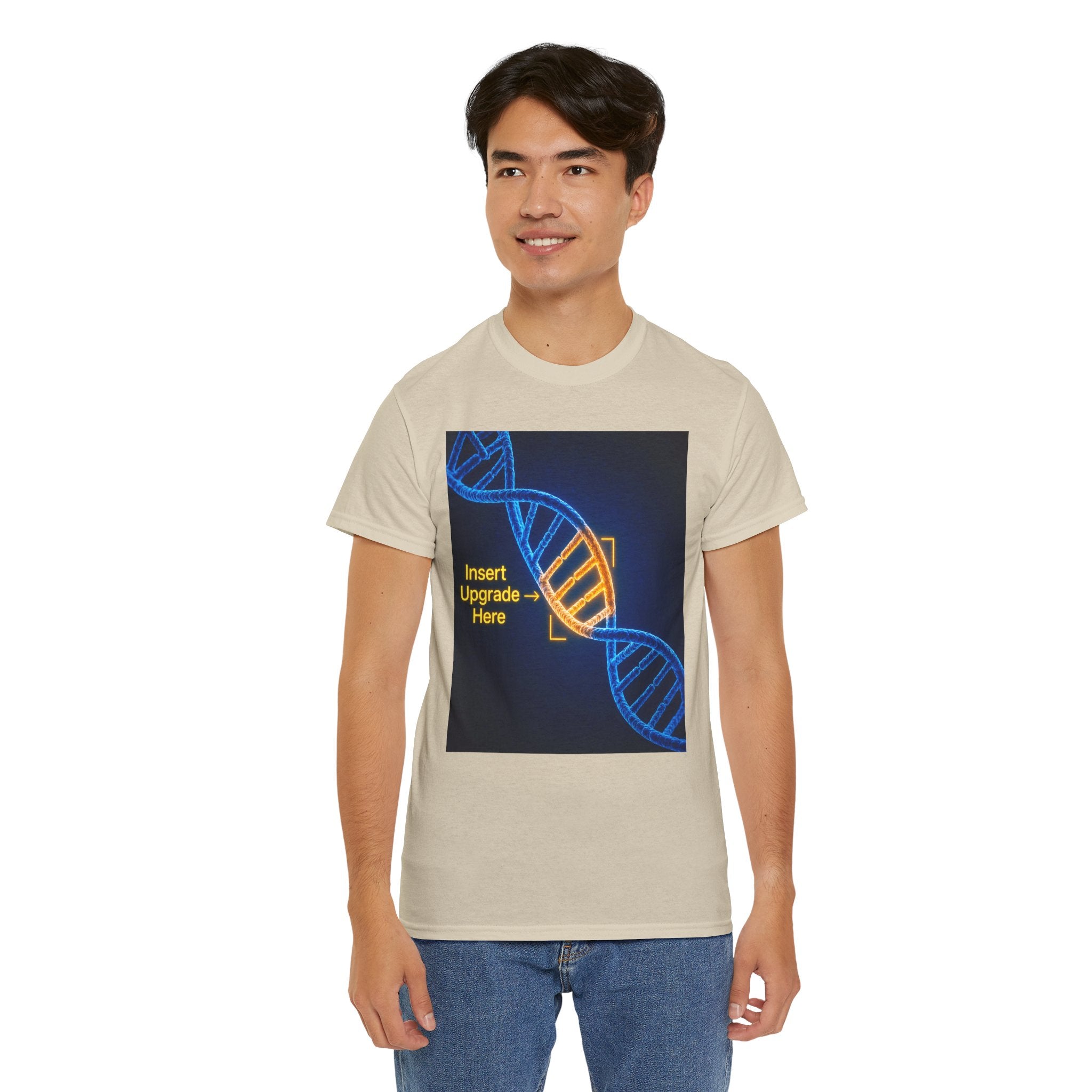 DNA Helix Graphic T Shirt – Insert Upgrade Here Ancient Alien Science Tee