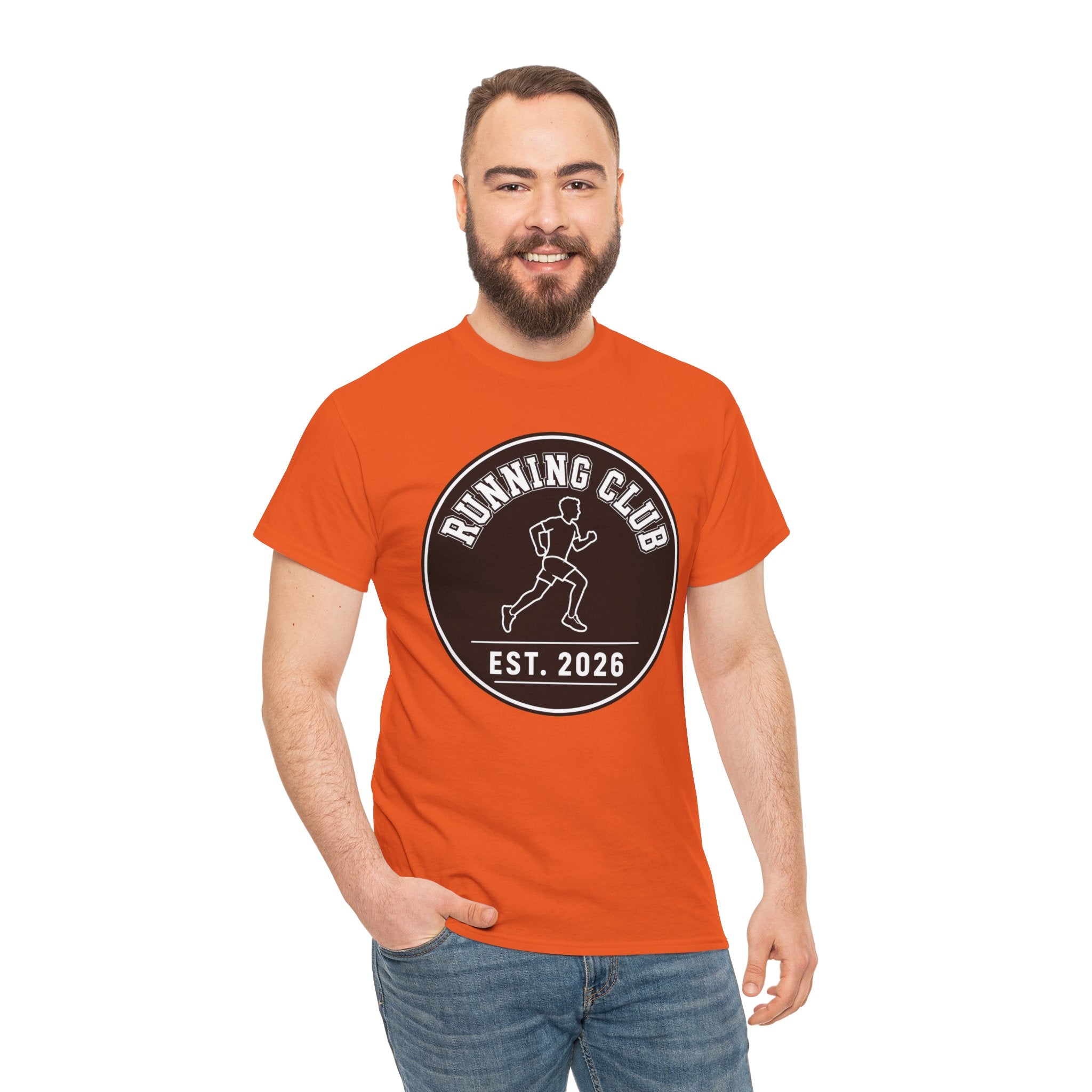 Running Club Est. 2026 T-Shirt – Vintage Runner Badge Graphic Tee