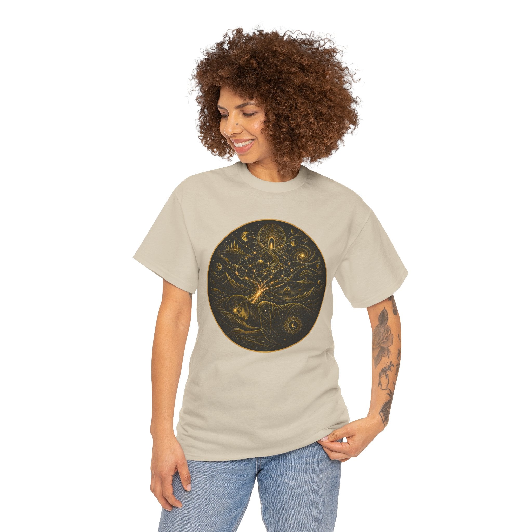 Dreamweaver Illustrated T-Shirt – Mystical Dreamscape Graphic Tee