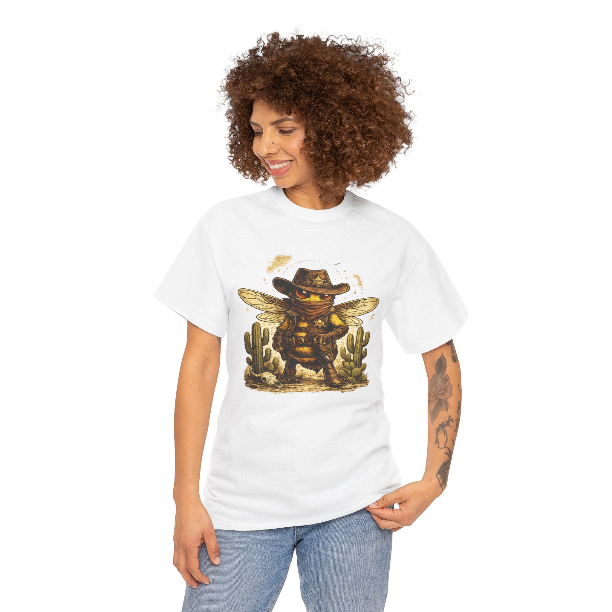 Cowboy Bee T Shirt – Western Desert Bumblebee Graphic Tee