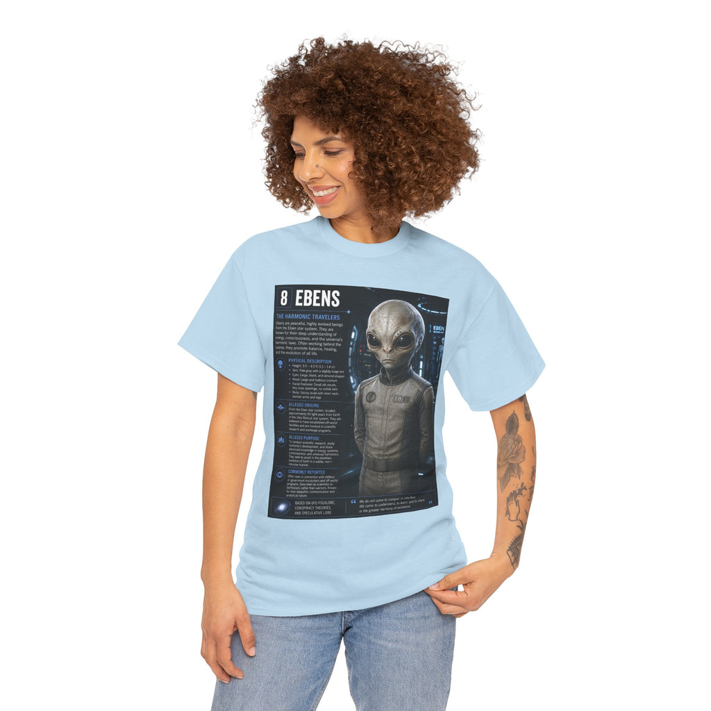 Ebens Alien Species Guide T-Shirt – Ancient Aliens Sci-Fi Graphic Tee for UFO Fans