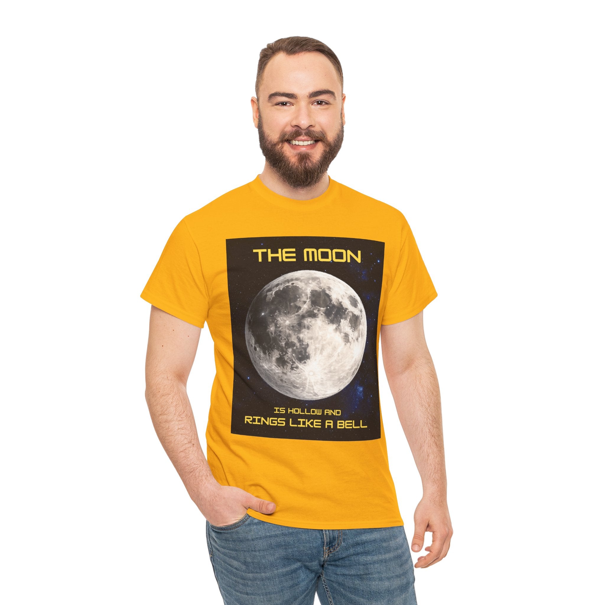 The Moon Is Hollow and Rings Like a Bell T-Shirt – Ancient Aliens Moon Theory Sci-Fi Graphic Tee