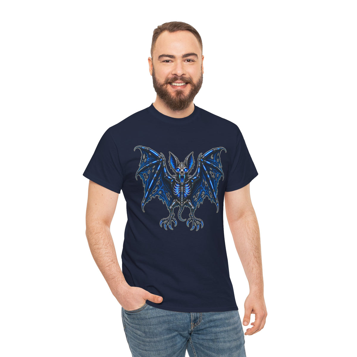 Reaper Bat Cyberpunk Graphic T-Shirt | WildOrbit
