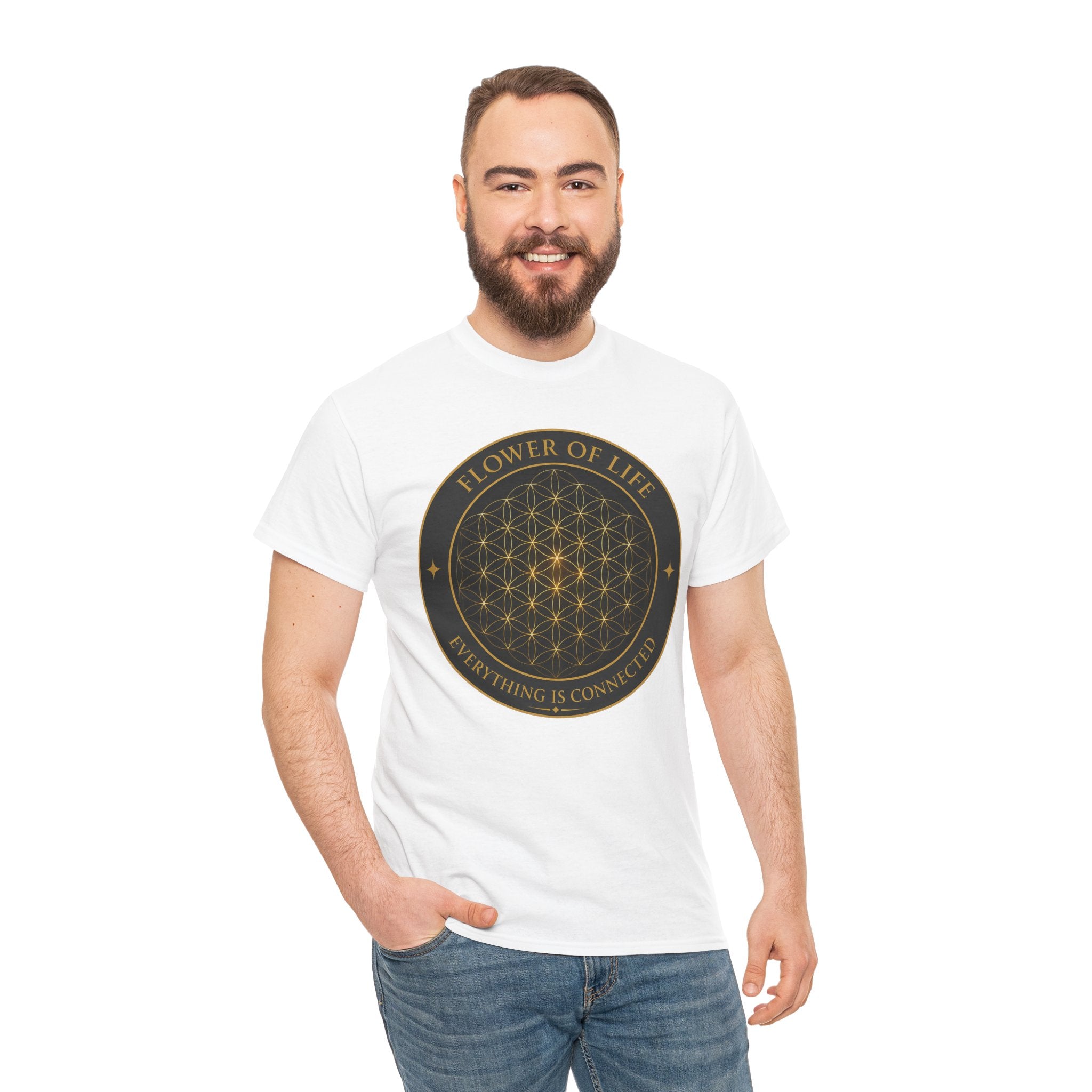 Flower of Life T-Shirt – Sacred Geometry Connection Graphic Tee