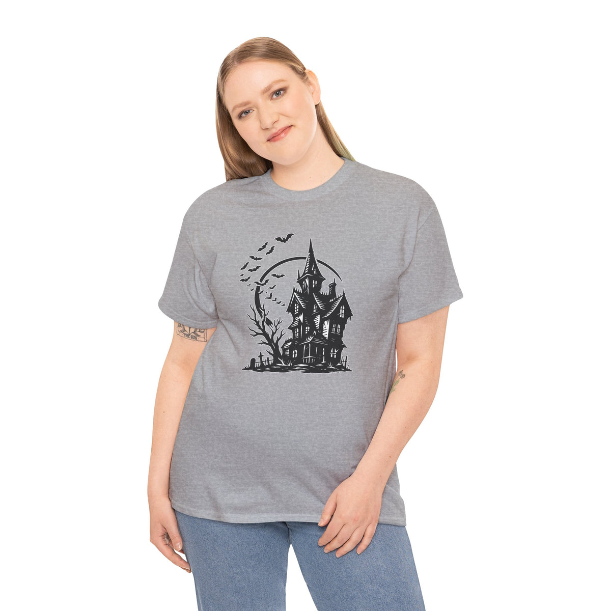 Haunted House Halloween Graphic T-Shirt | WildOrbit