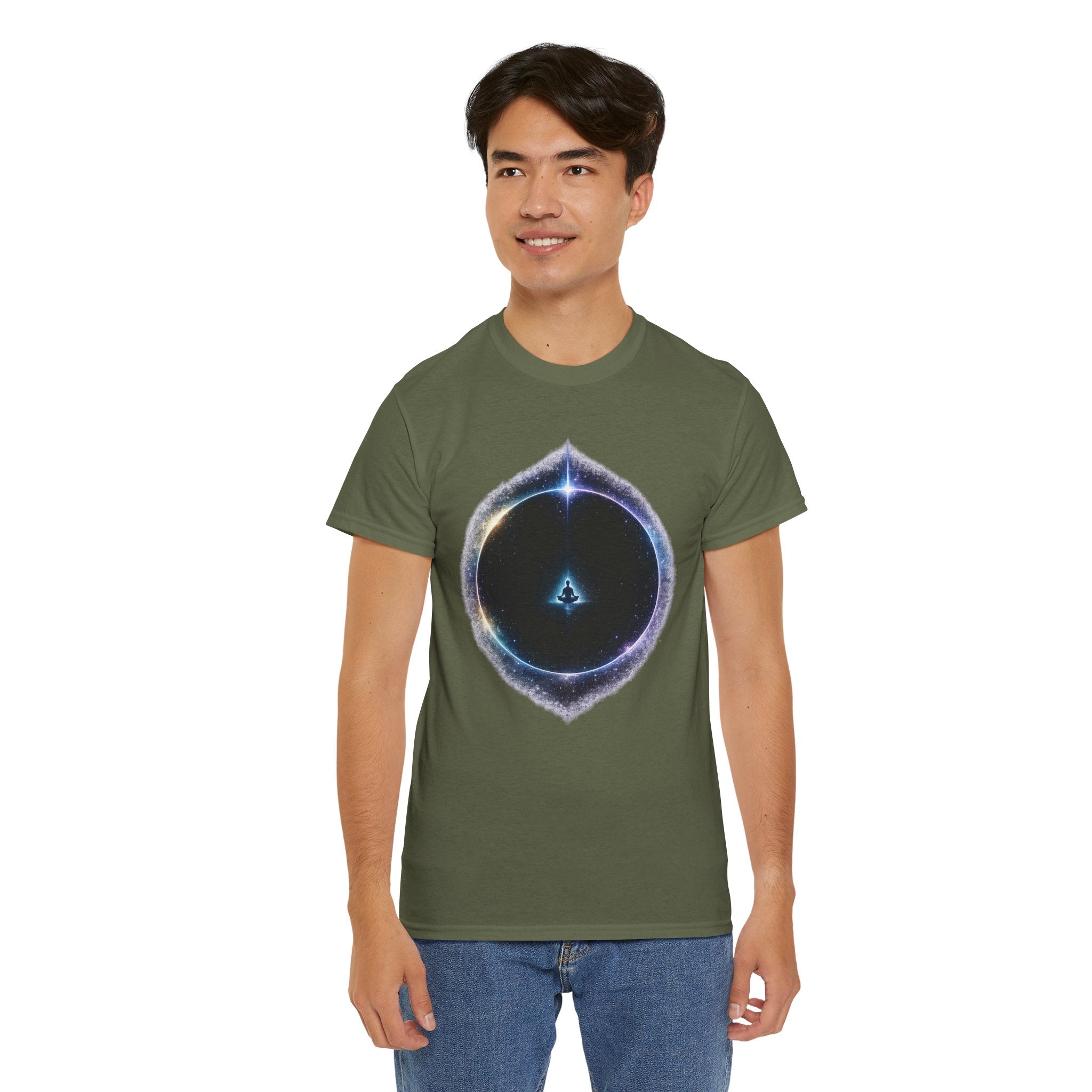 The Void Cosmic Portal T Shirt – Spiritual Meditation Galaxy Graphic Tee