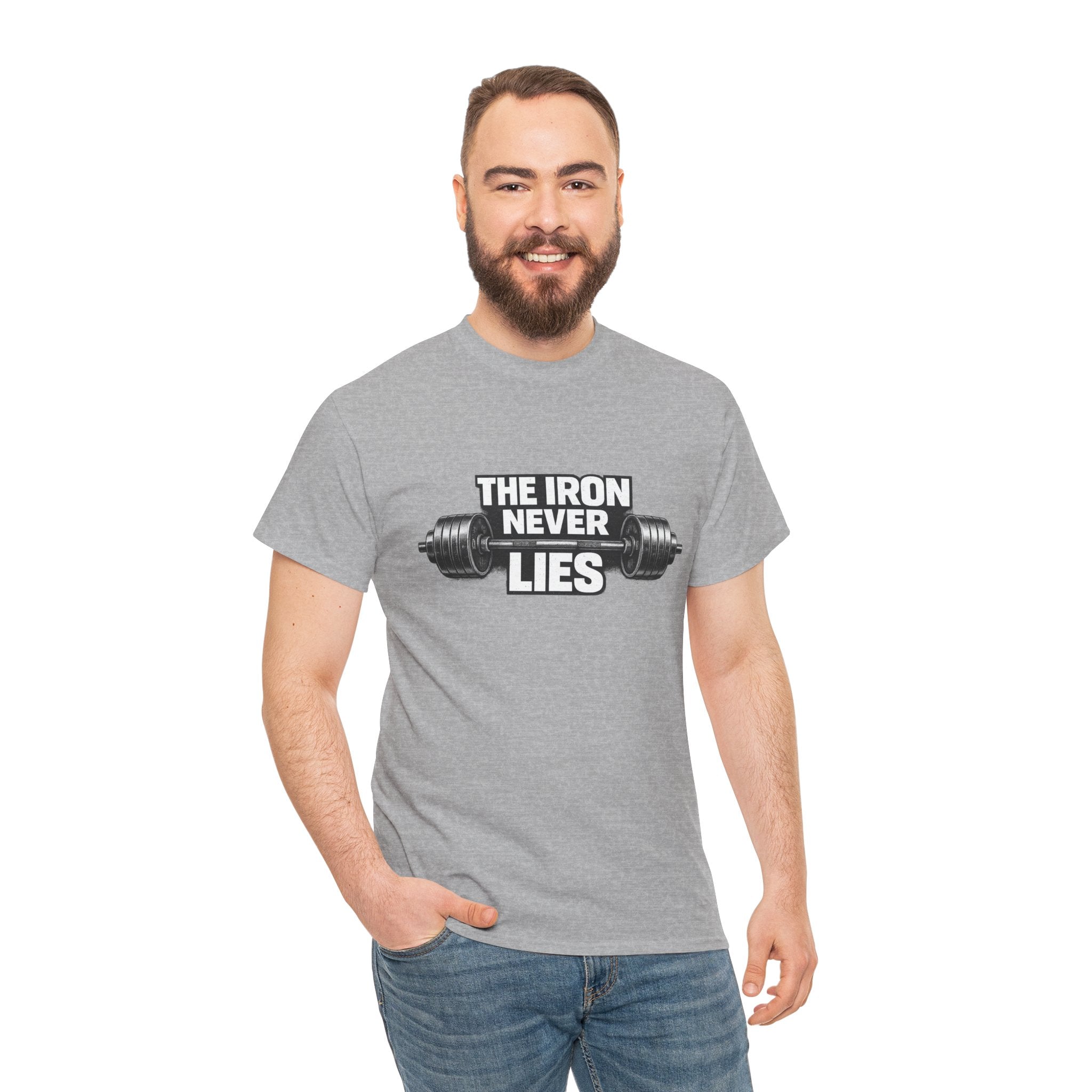 The Iron Never Lies T-Shirt | Powerlifting Gym Shirt | Motivational Weightlifting Gift for Men & Women