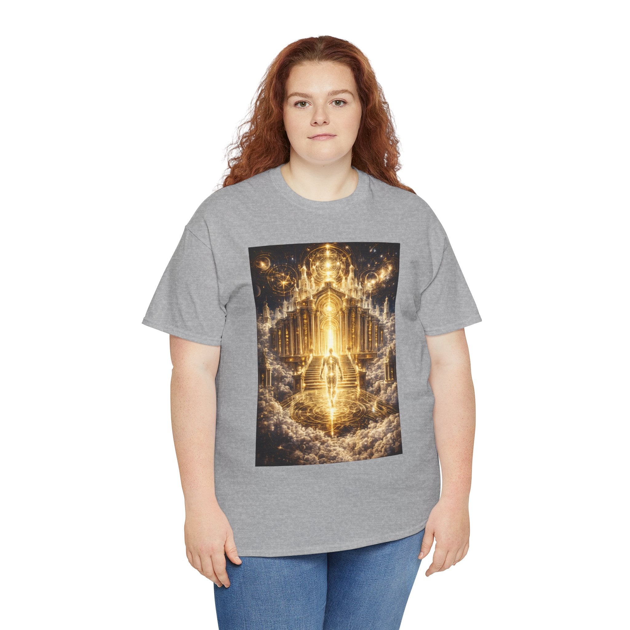 Temple of Consciousness T Shirt – Celestial Spiritual Stairway Graphic Tee