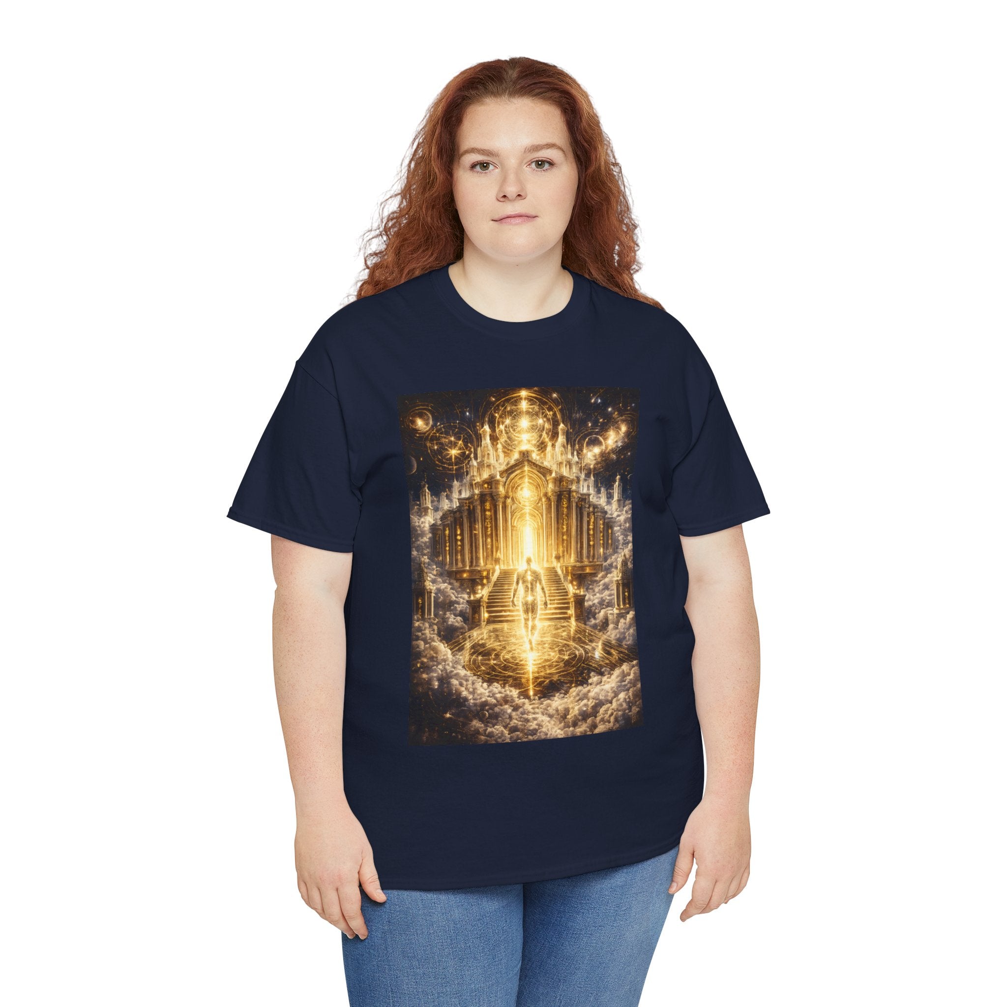Temple of Consciousness T Shirt – Celestial Spiritual Stairway Graphic Tee