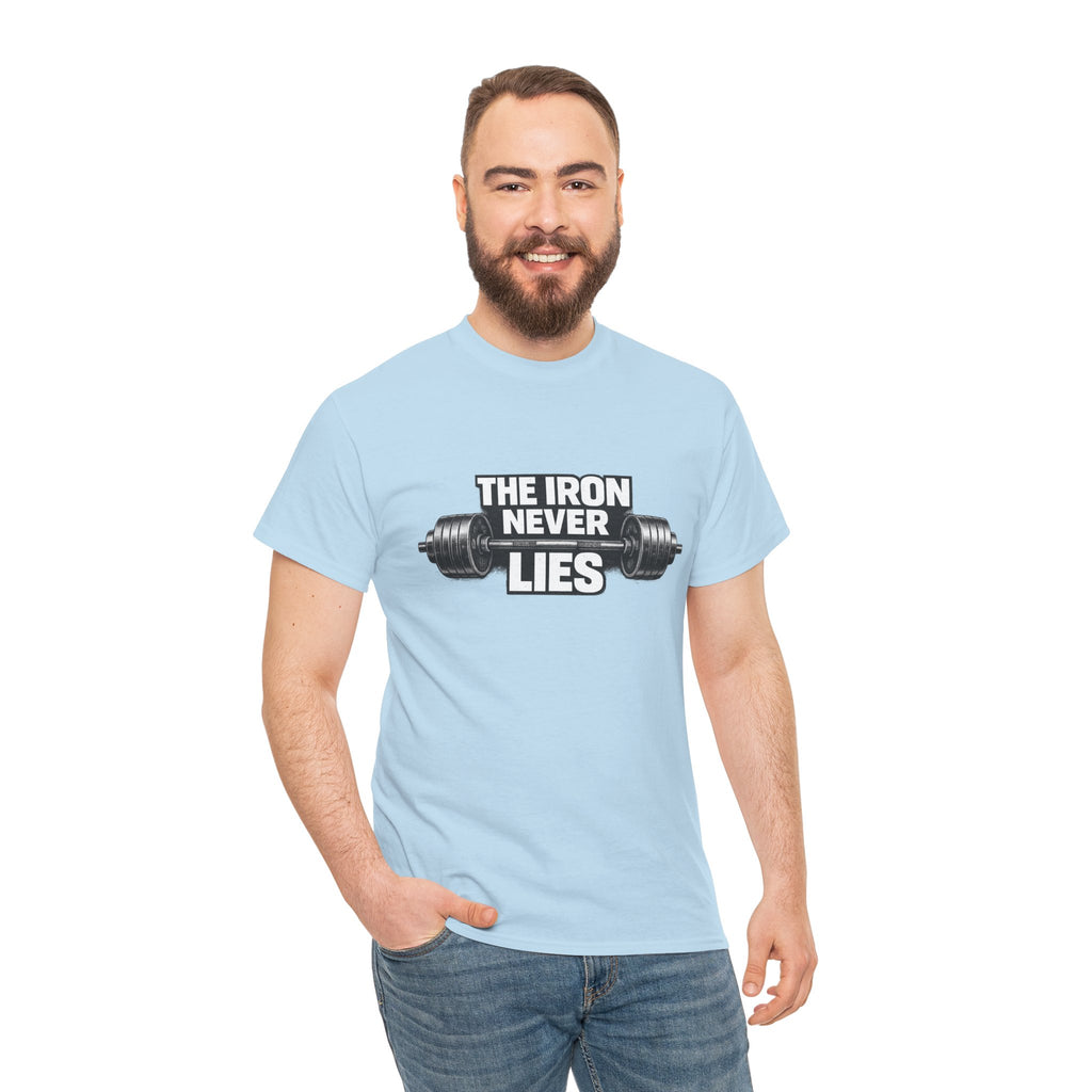The Iron Never Lies T-Shirt | Powerlifting Gym Shirt | Motivational Weightlifting Gift for Men & Women