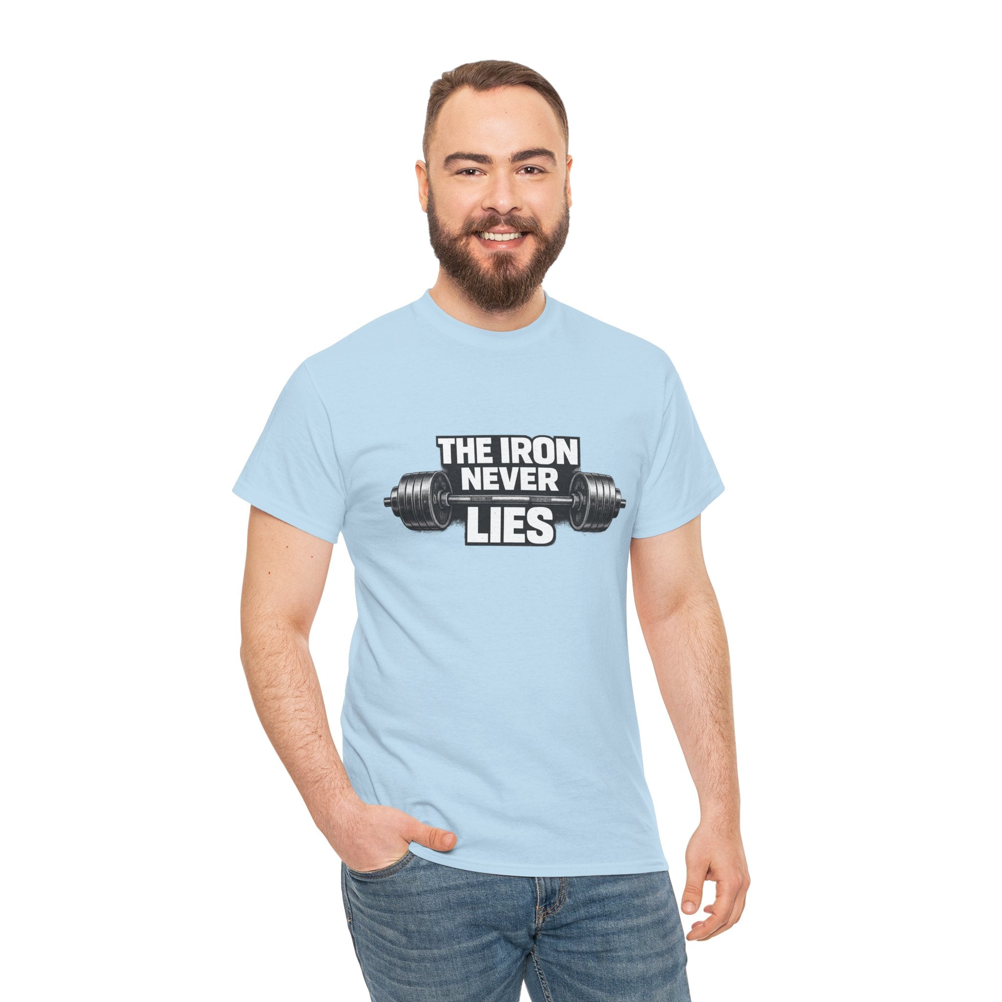 The Iron Never Lies T-Shirt | Powerlifting Gym Shirt | Motivational Weightlifting Gift for Men & Women
