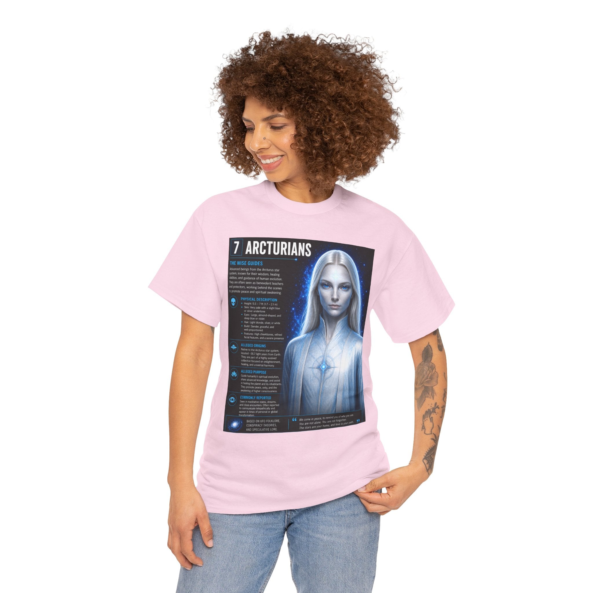 Arcturians Alien T-Shirt – Ancient Aliens Sci-Fi Informational Graphic Tee for UFO Fans