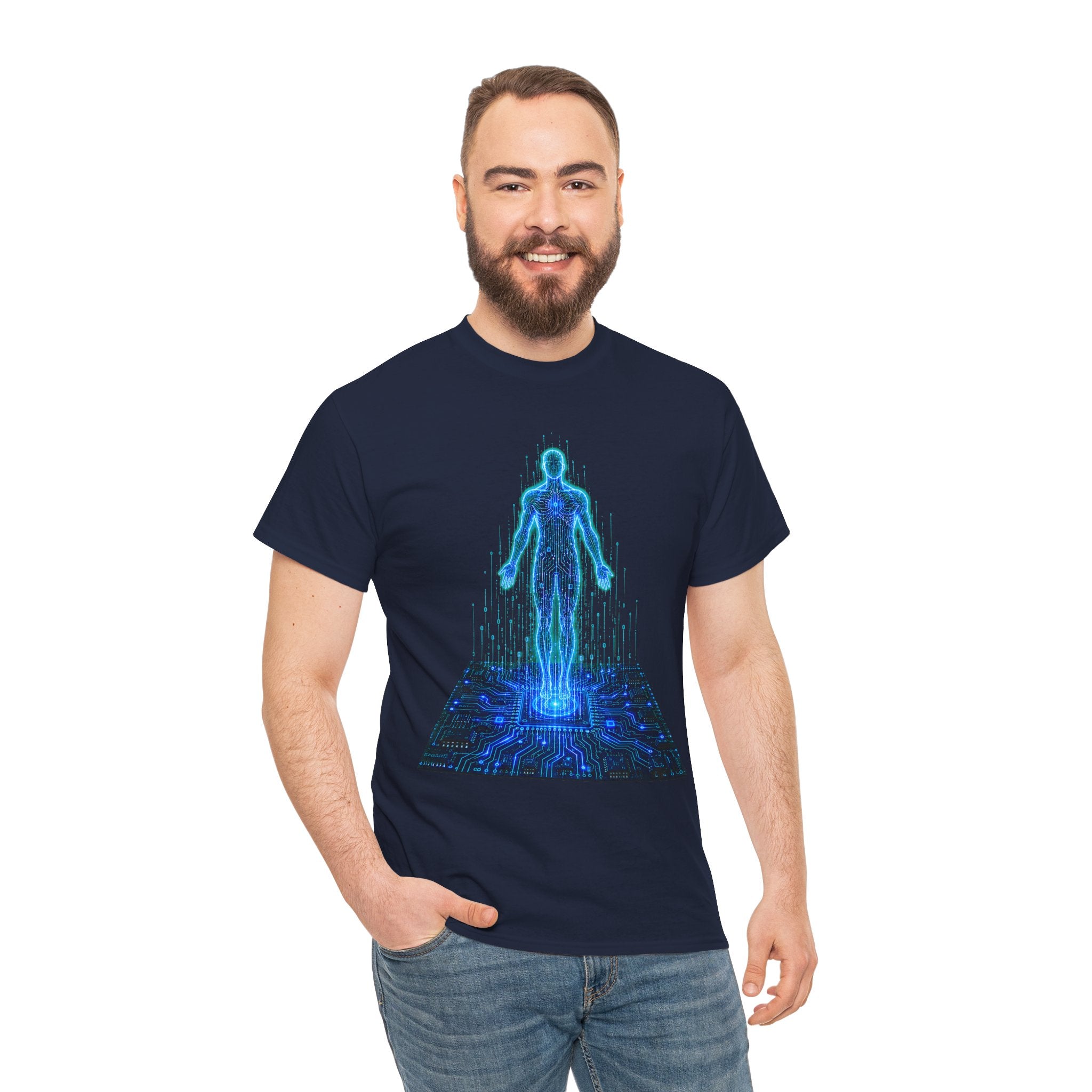 Ghost In The Machine Cyberpunk Graphic T-Shirt | WildOrbit