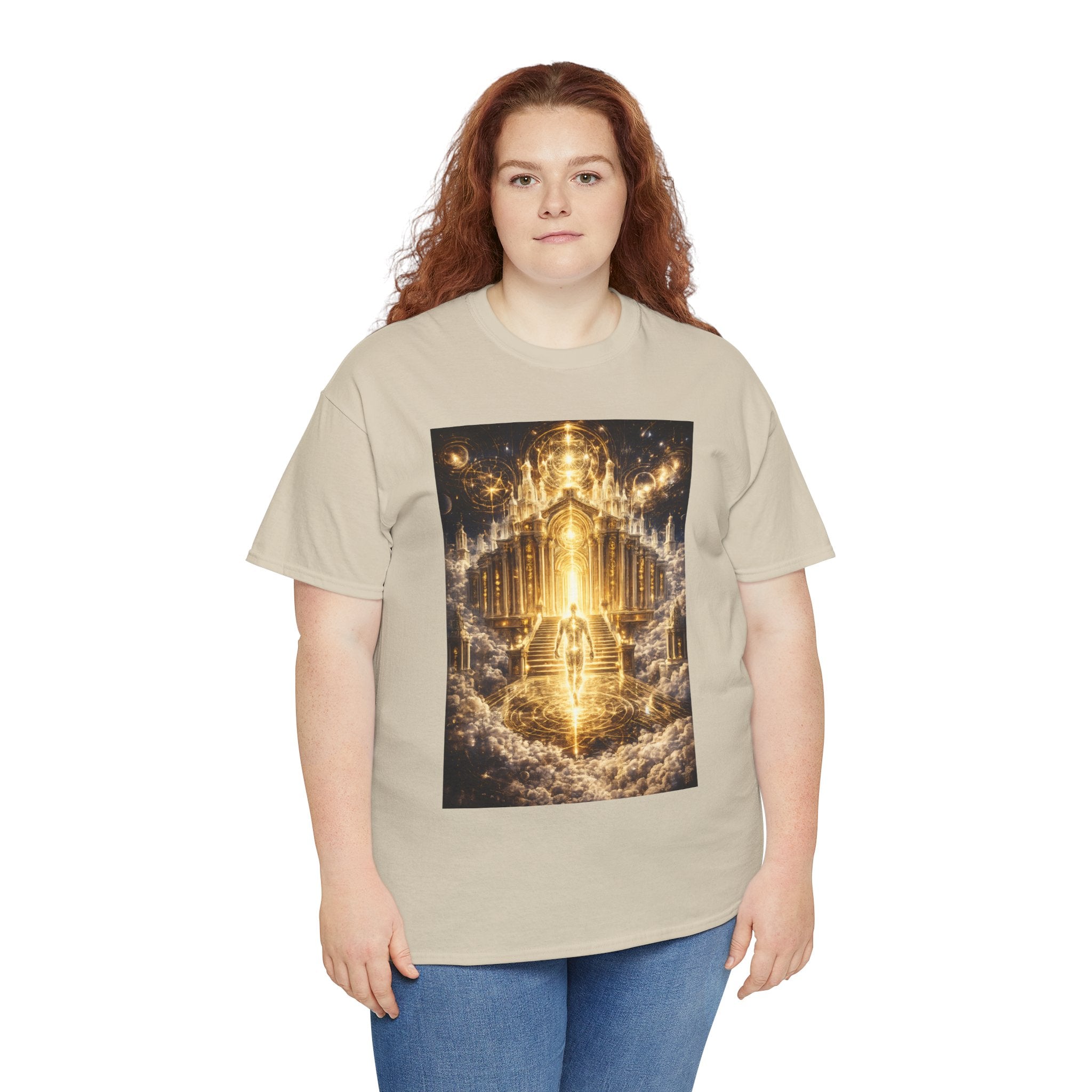Temple of Consciousness T Shirt – Celestial Spiritual Stairway Graphic Tee
