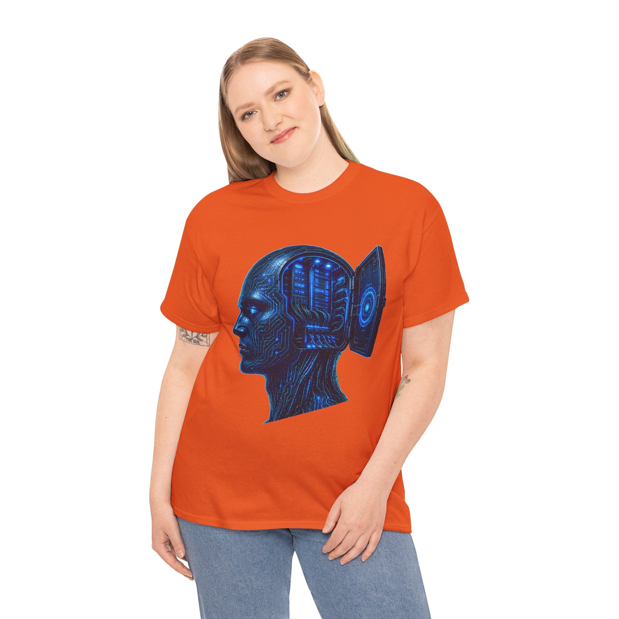 Mainframe Mind Cyberpunk Graphic T-Shirt | WildOrbit