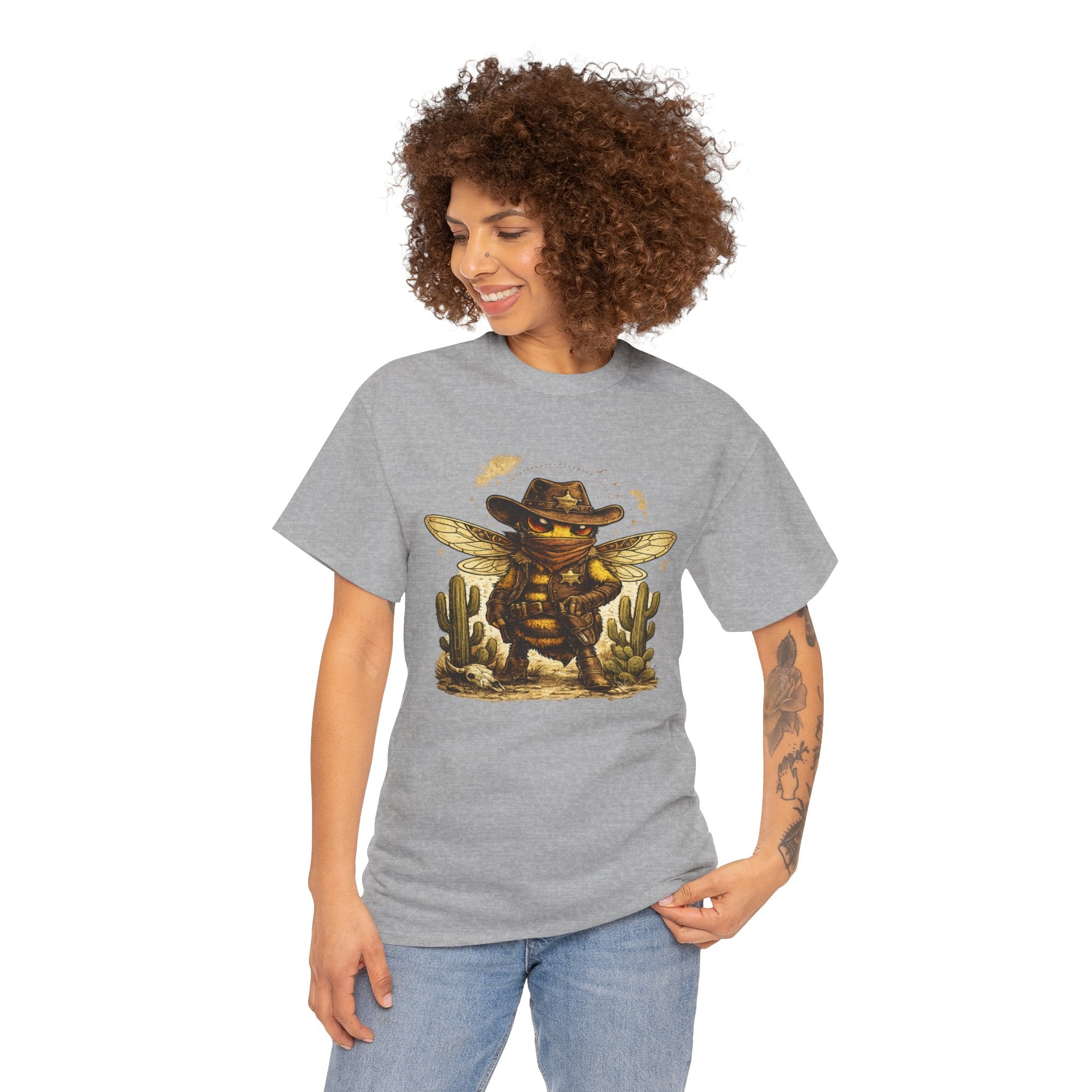 Cowboy Bee T Shirt – Western Desert Bumblebee Graphic Tee