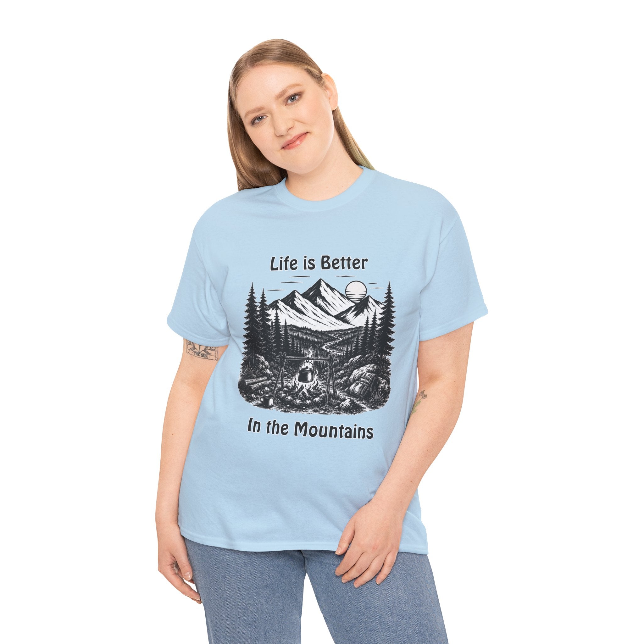 Life Is Better In The Mountains T Shirt – Vintage Mountain Camping Hiking Adventure Tee
