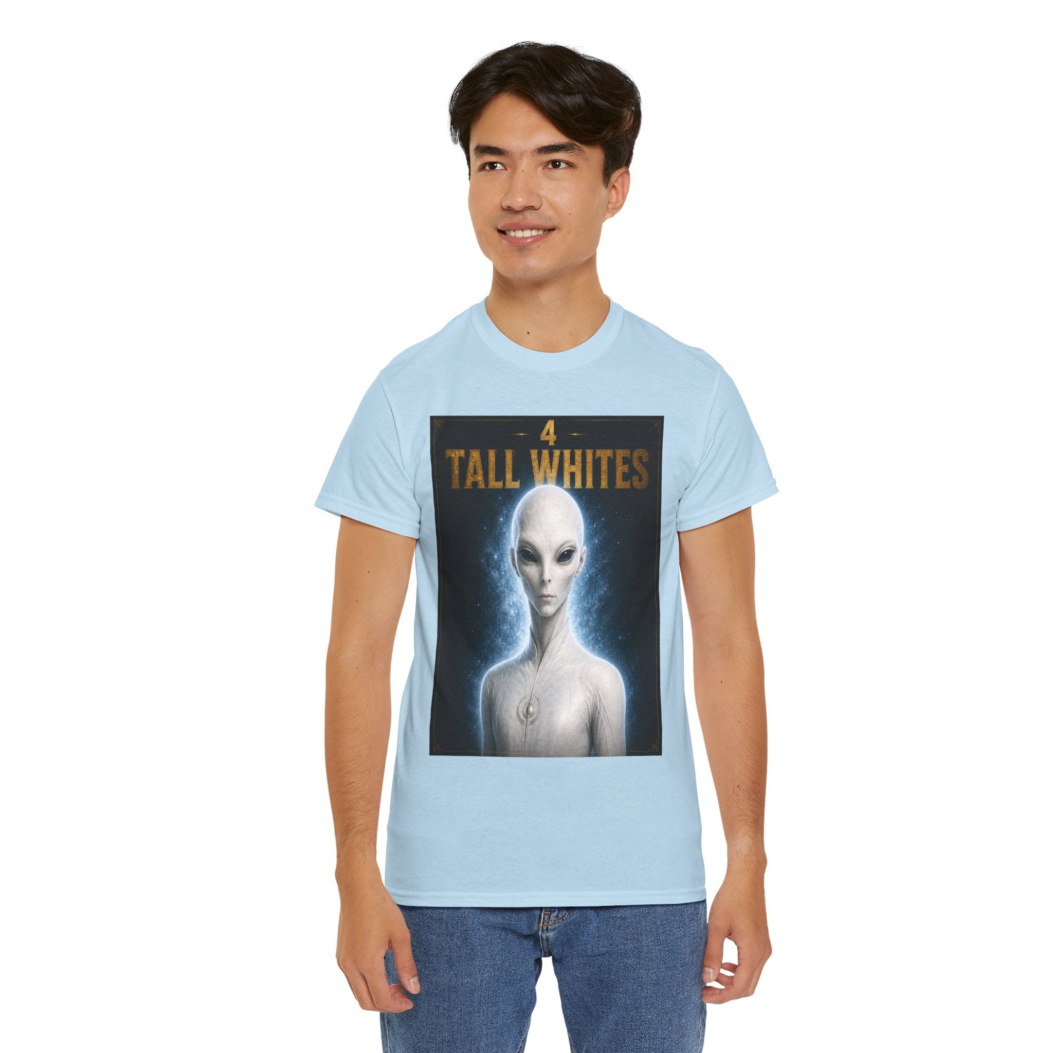 Tall Whites Alien T-Shirt – Ancient Aliens Sci-Fi Graphic Tee for UFO & Extraterrestrial Fans