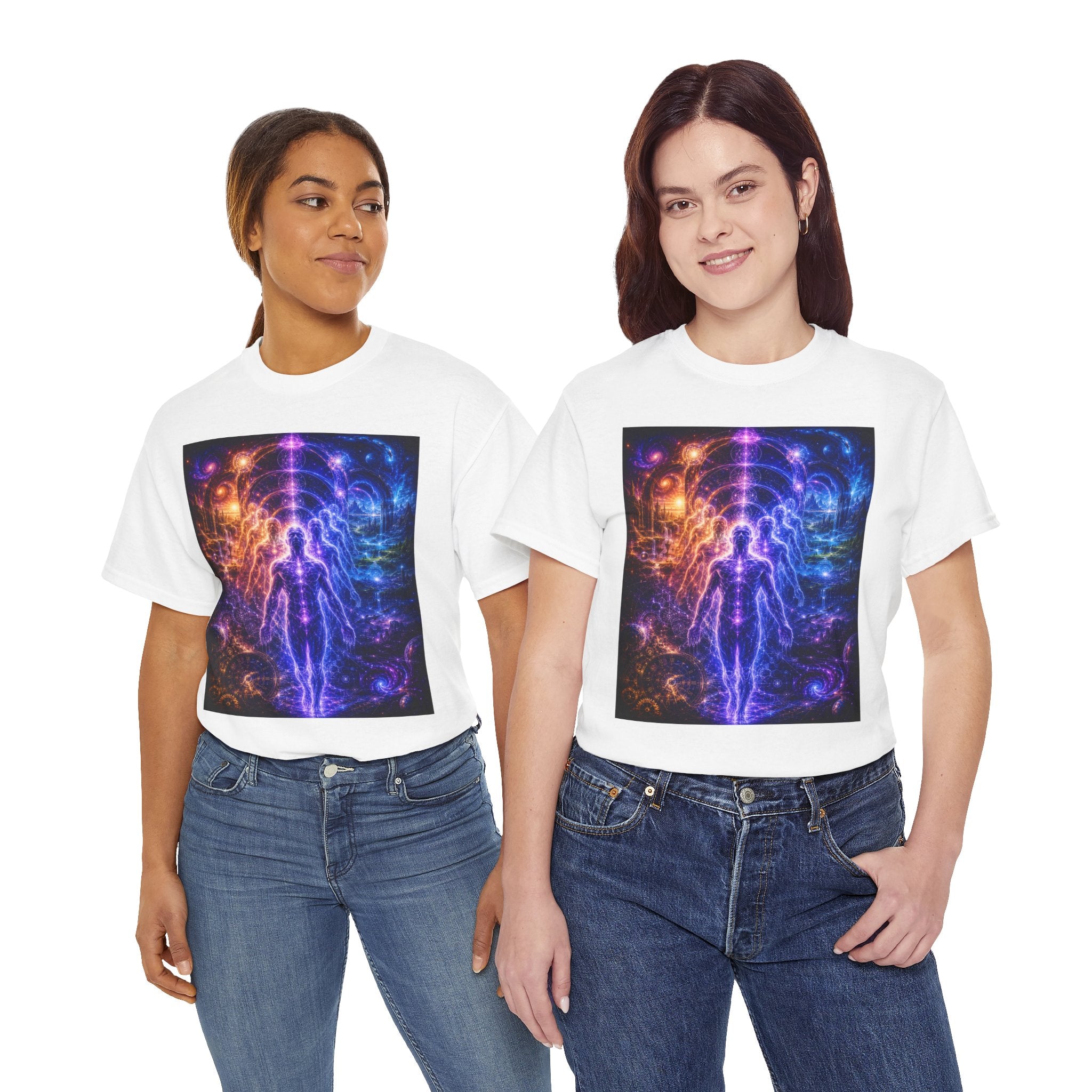The Multidimensional Self T Shirt – Spiritual Cosmic Aura Graphic Tee