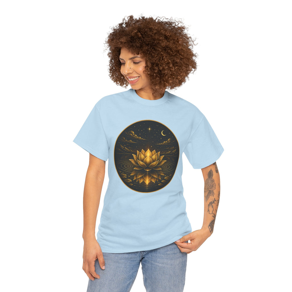 Inner Peace Outer Balance Lotus Illustrated T-Shirt – Mindfulness Meditation Graphic Tee