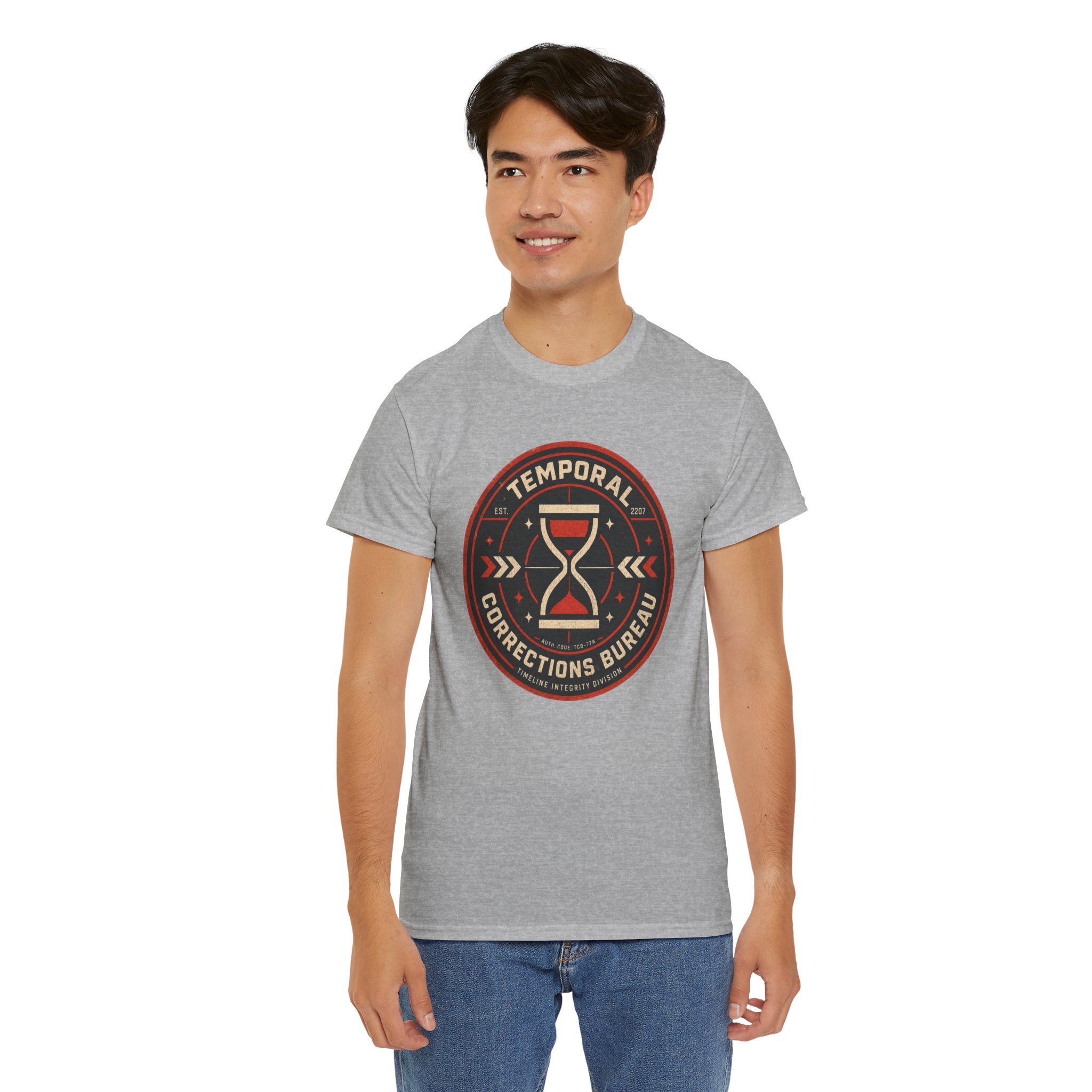 Time Travel Bureau Graphic T Shirt – Temporal Corrections Retro Futurism Sci Fi Tee