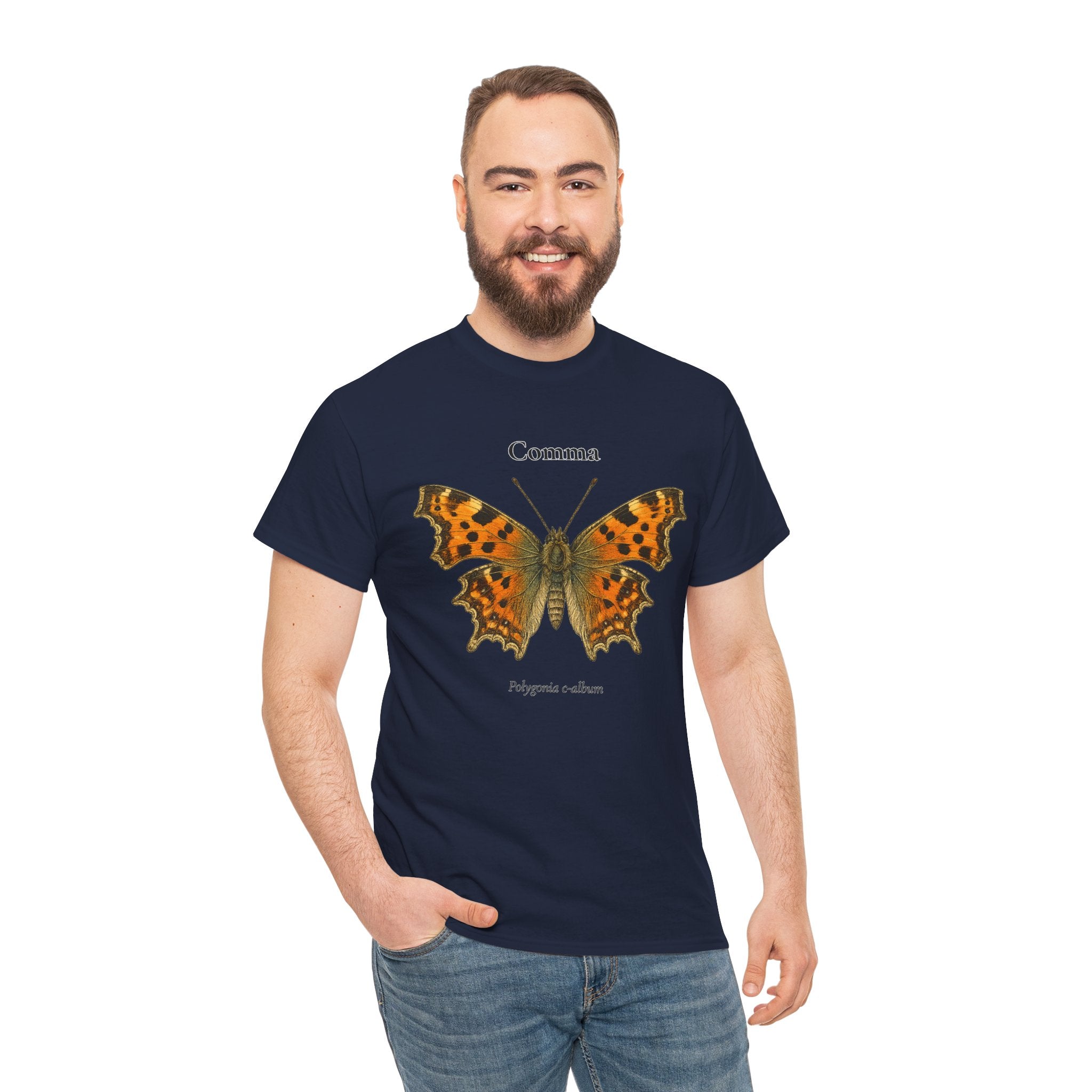 Comma Butterfly Graphic T-Shirt | WildOrbit