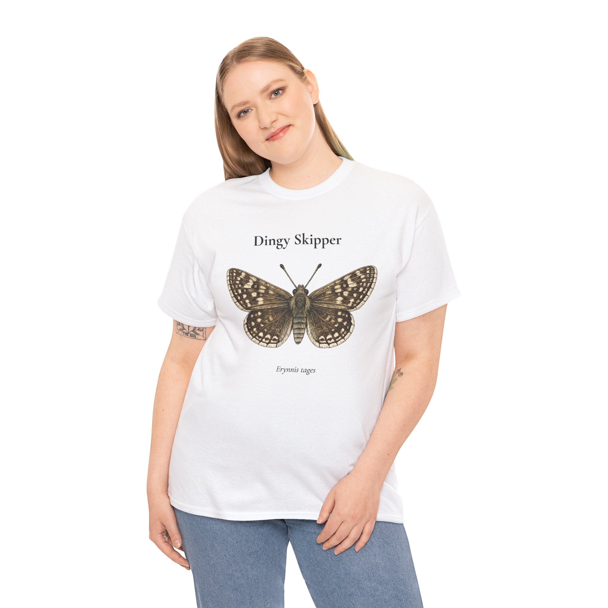 Dingy Skipper Butterfly Graphic T-Shirt | WildOrbit