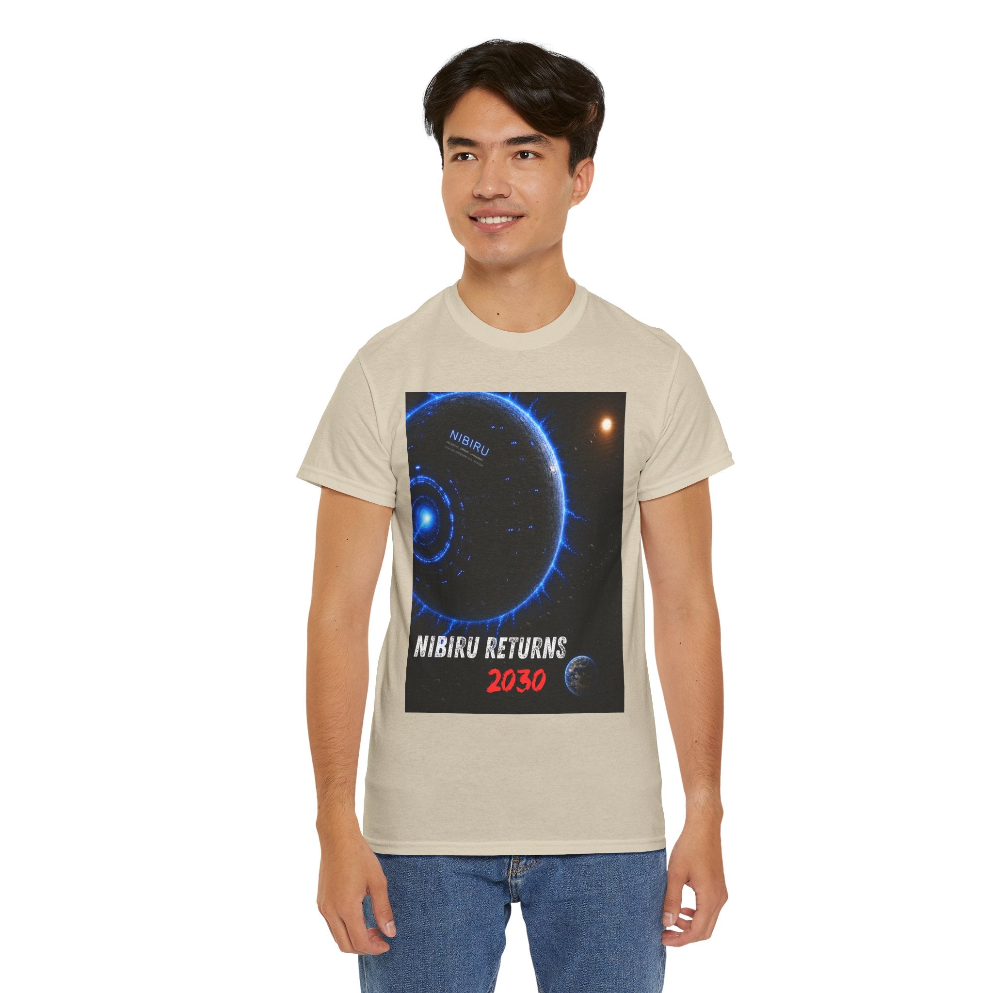 Nibiru Returns 2030 T Shirt – Ancient Sumerian Prophecy Alien Planet Graphic Tee