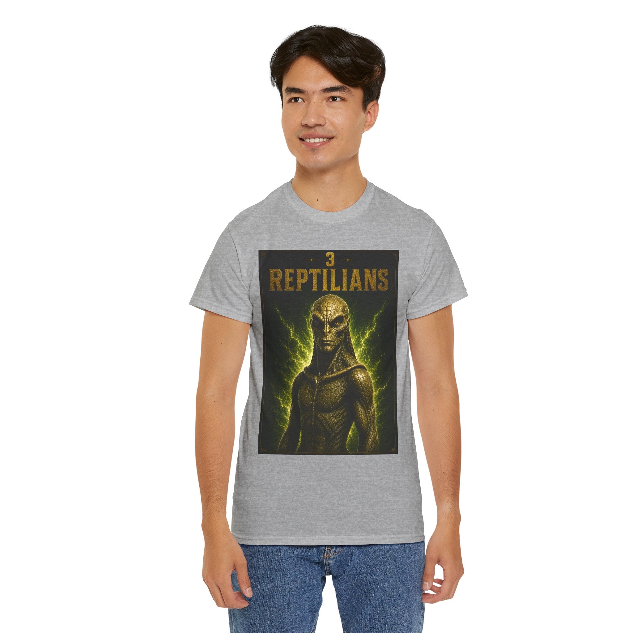 Reptilian Alien T-Shirt – Ancient Aliens Sci-Fi UFO Graphic Tee for Men & Women