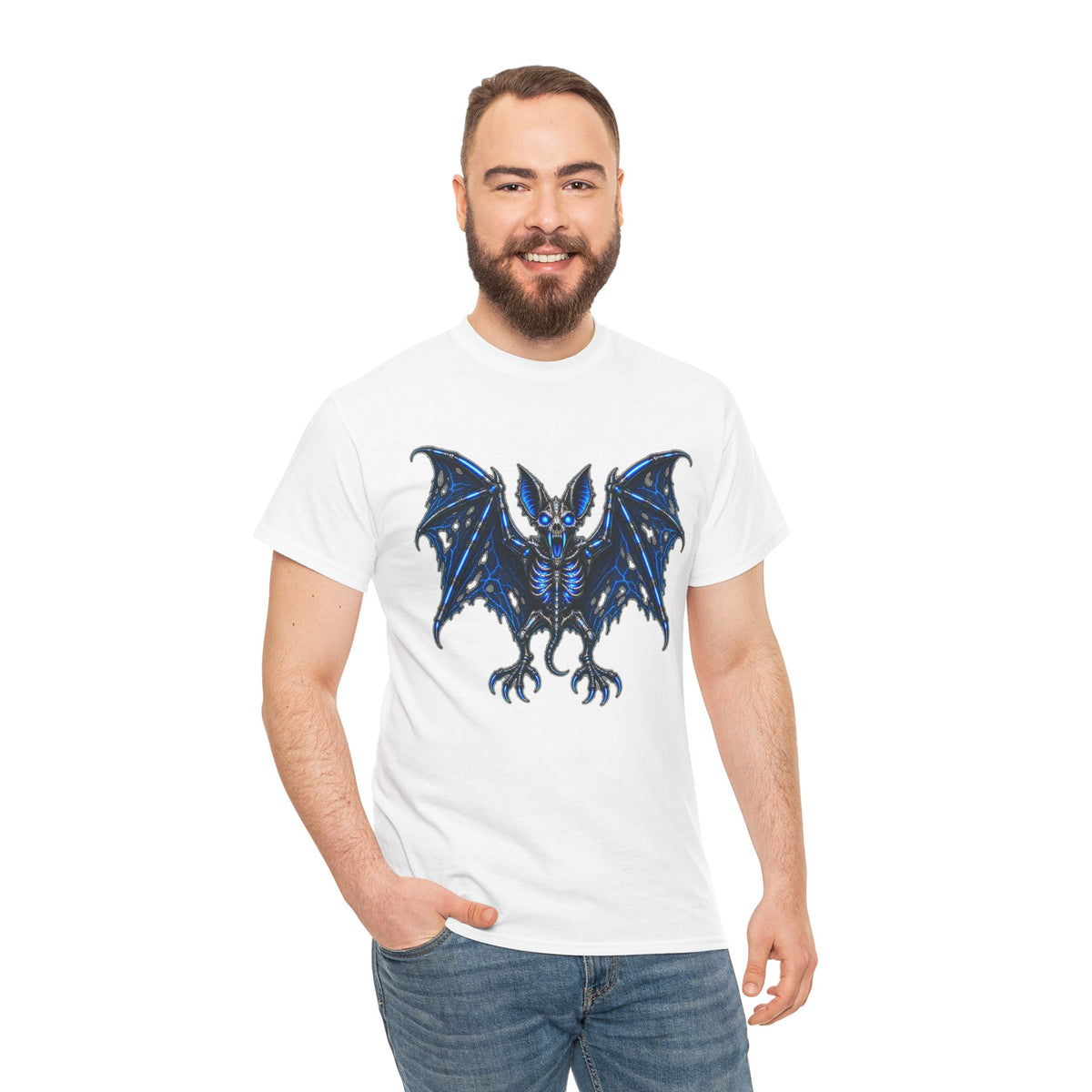 Reaper Bat Cyberpunk Graphic T-Shirt | WildOrbit