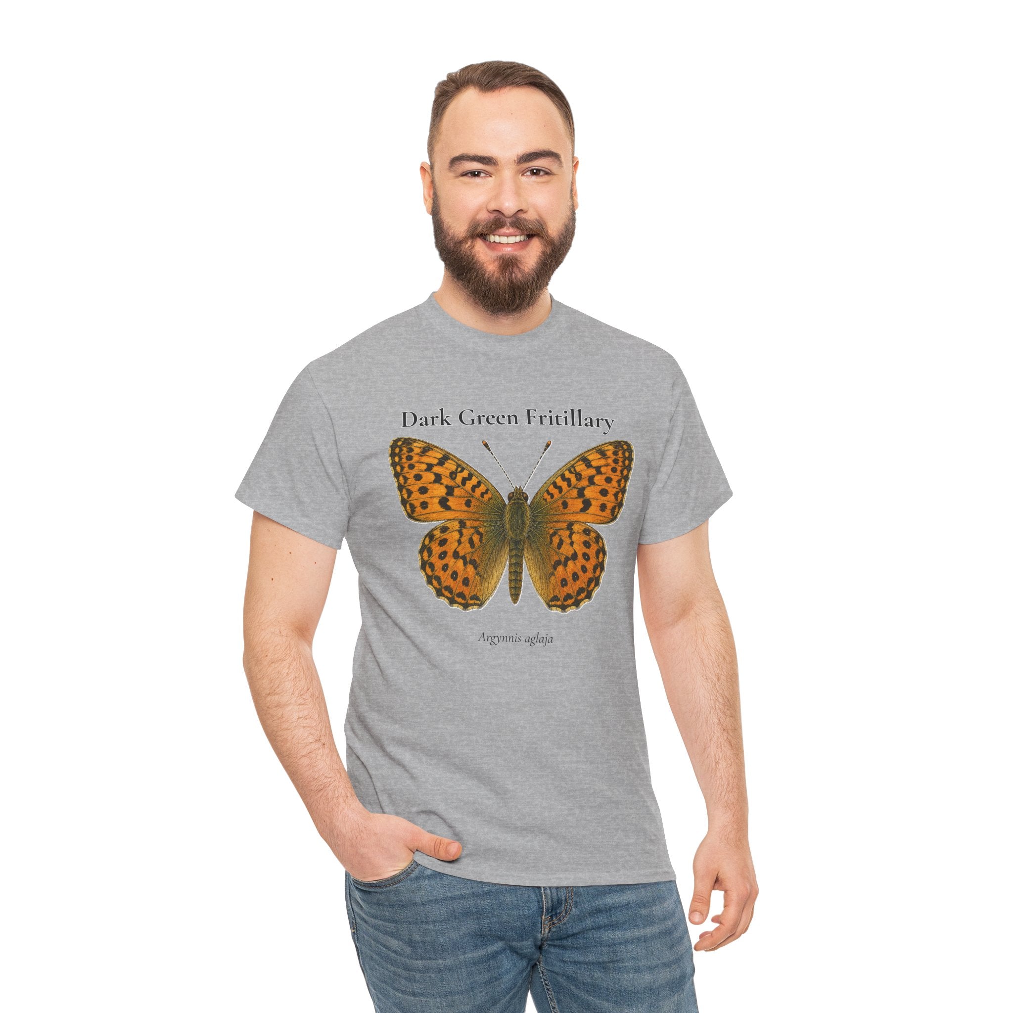 Dark Green Fritillary Butterfly Graphic T-Shirt | WildOrbit