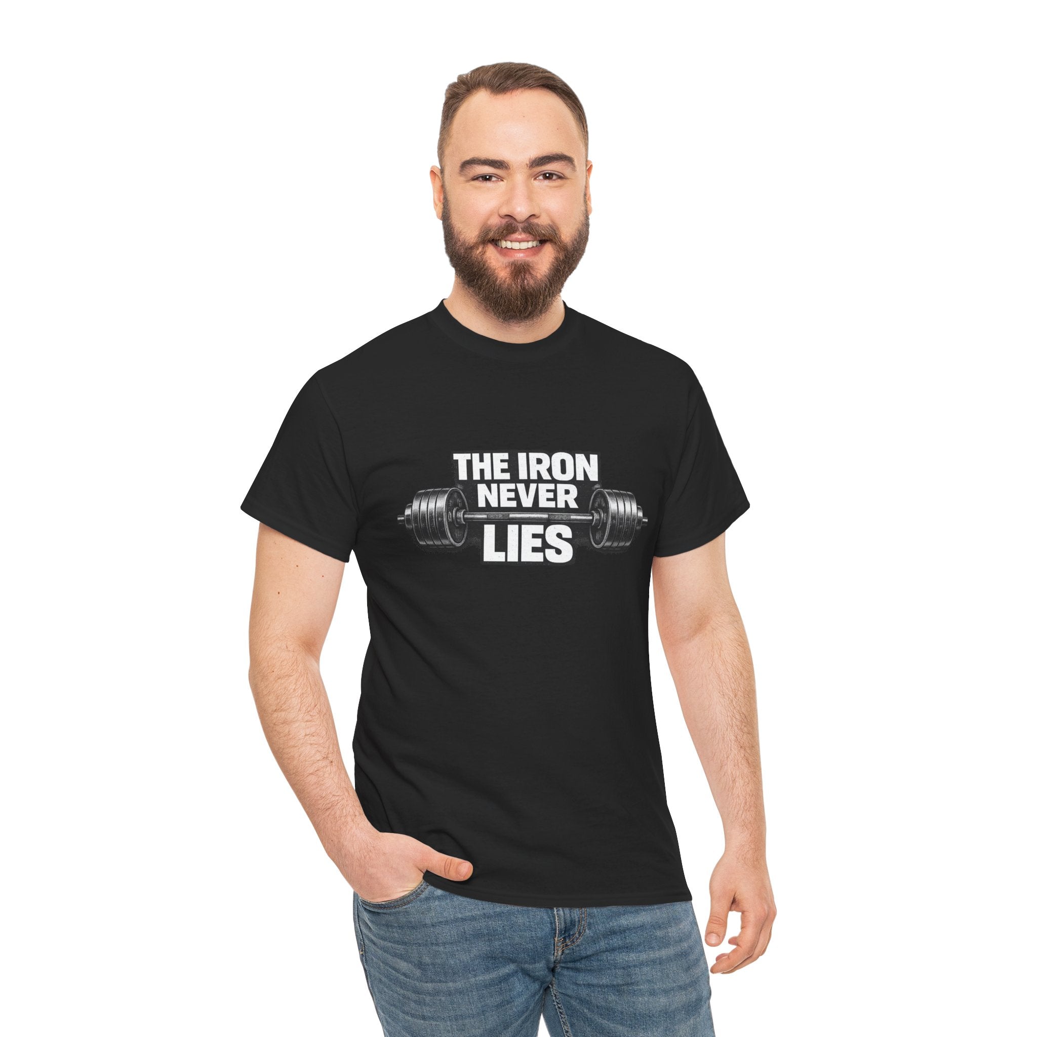 The Iron Never Lies T-Shirt | Powerlifting Gym Shirt | Motivational Weightlifting Gift for Men & Women
