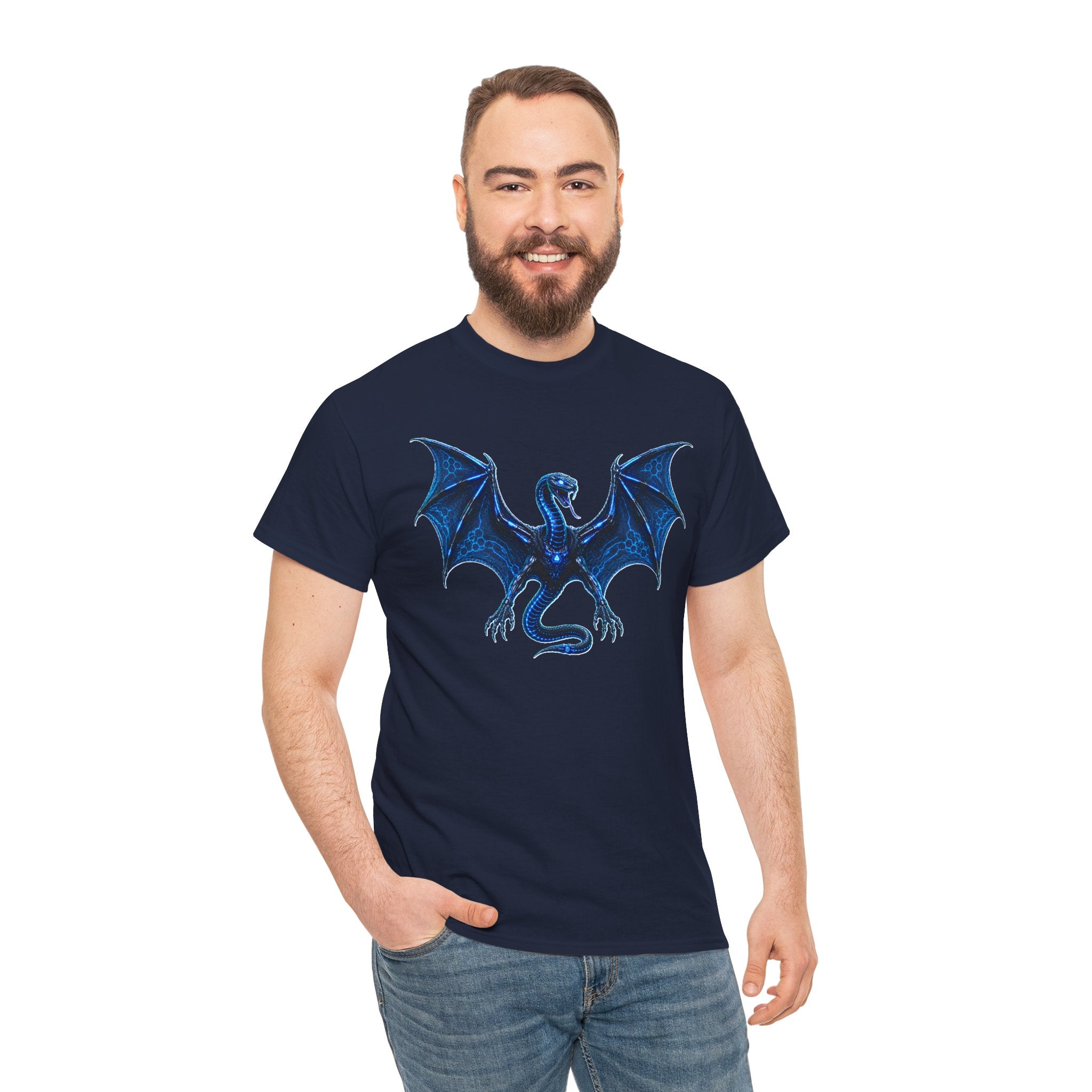 Snake-Headed Bat Cyberpunk Graphic T-Shirt | WildOrbit