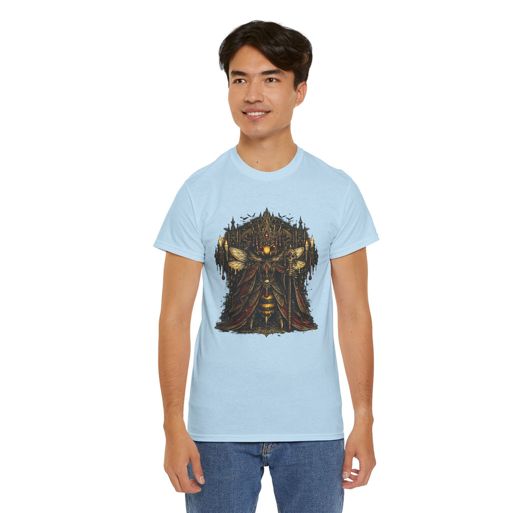 Gothic Queen Bee T Shirt – Dark Fantasy Gothic Bee Graphic Tee