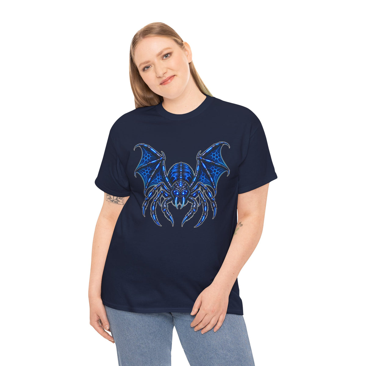 Spider Bat Cyberpunk Graphic T-Shirt | WildOrbit