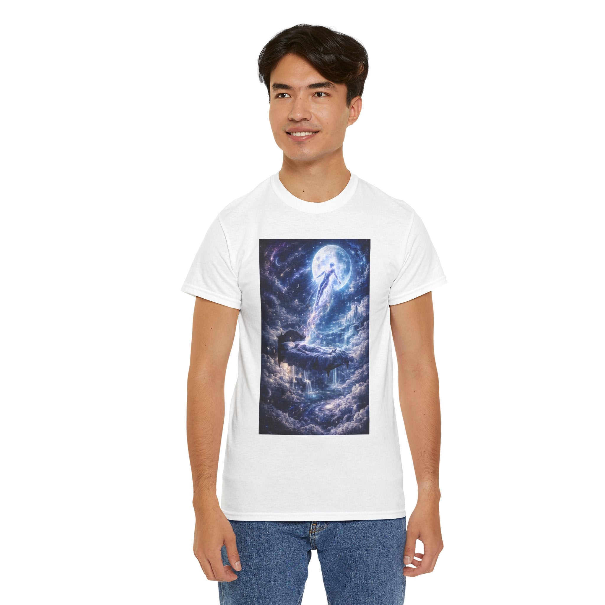 Lucid Exit Spiritual Graphic T Shirt – Celestial Cosmic Dreamscape Tee