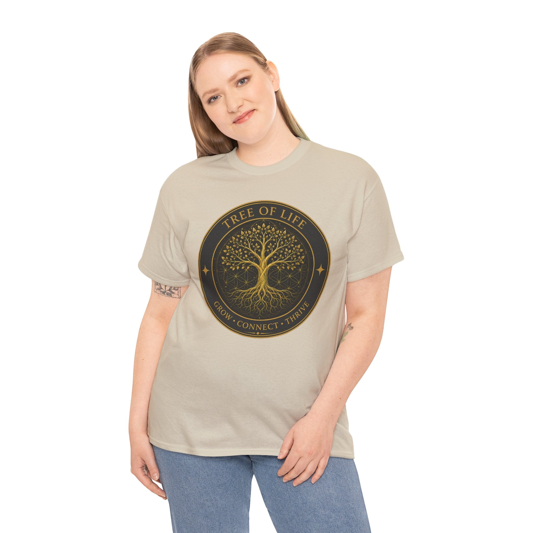 Tree of Life T-Shirt – Sacred Geometry Flower of Life Graphic Tee