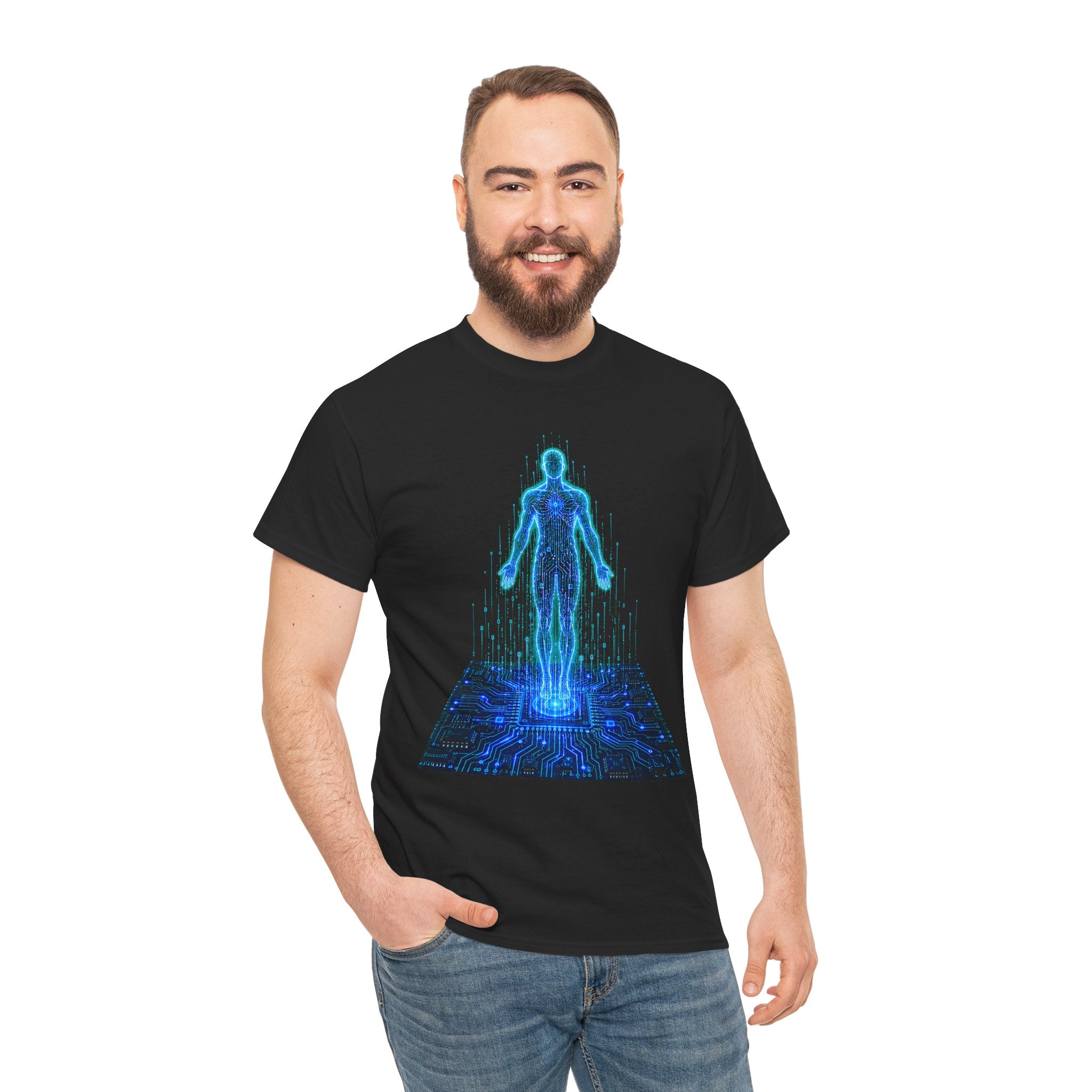 Ghost In The Machine Cyberpunk Graphic T-Shirt | WildOrbit