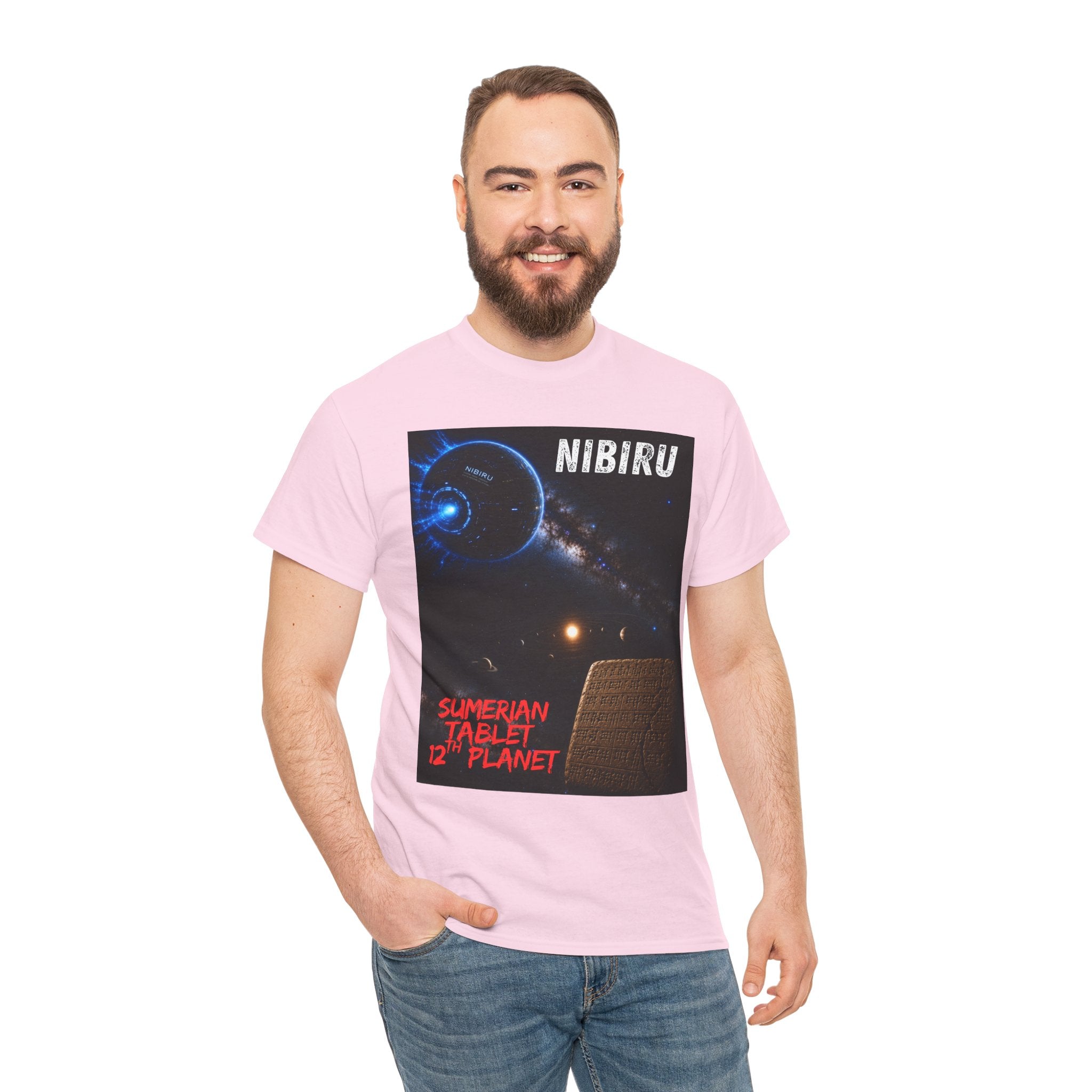 Nibiru 12th Planet T Shirt – Ancient Alien Sumerian Tablet Sci Fi Graphic Tee